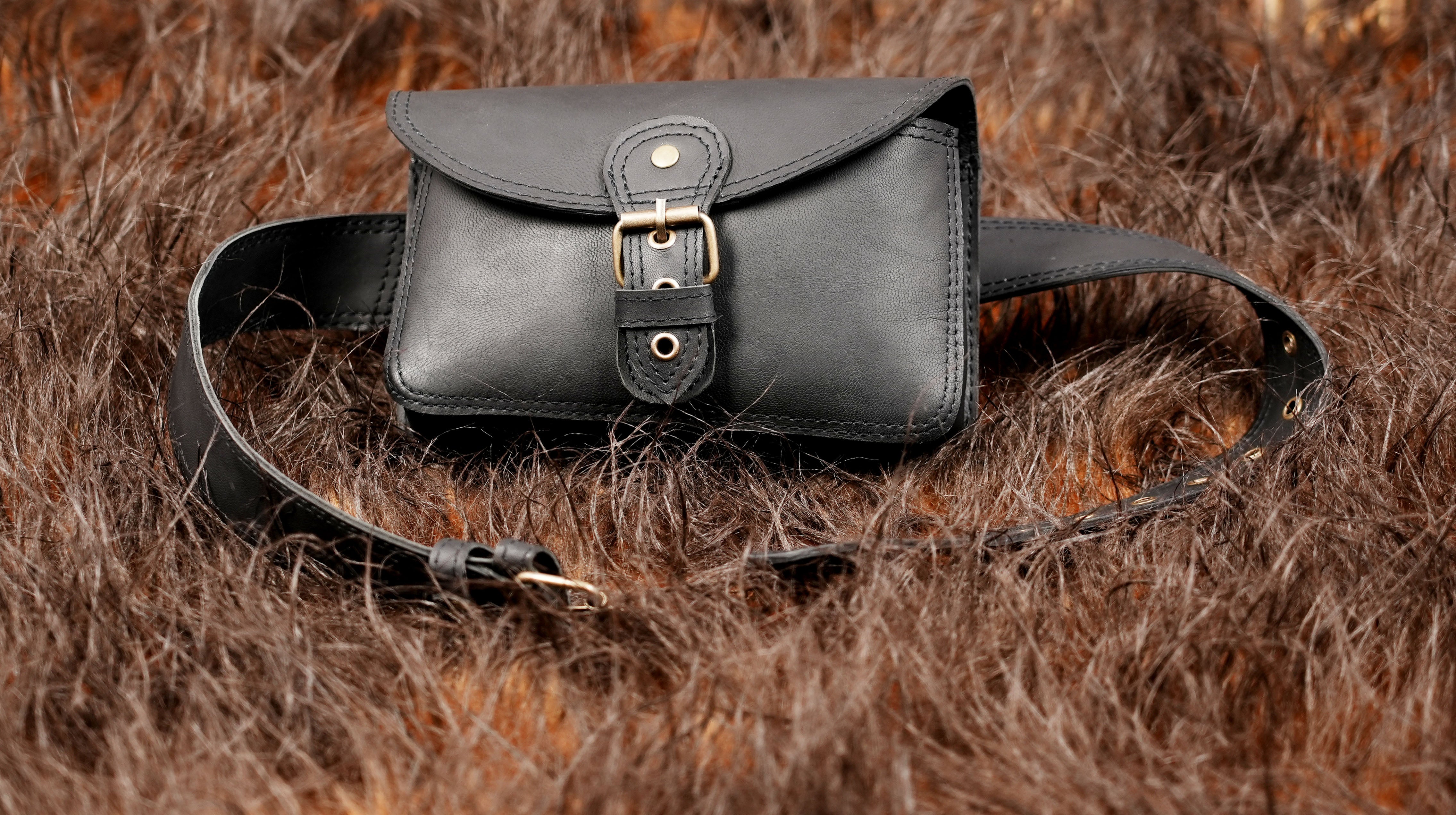 Minimalist Leather Waist Bag