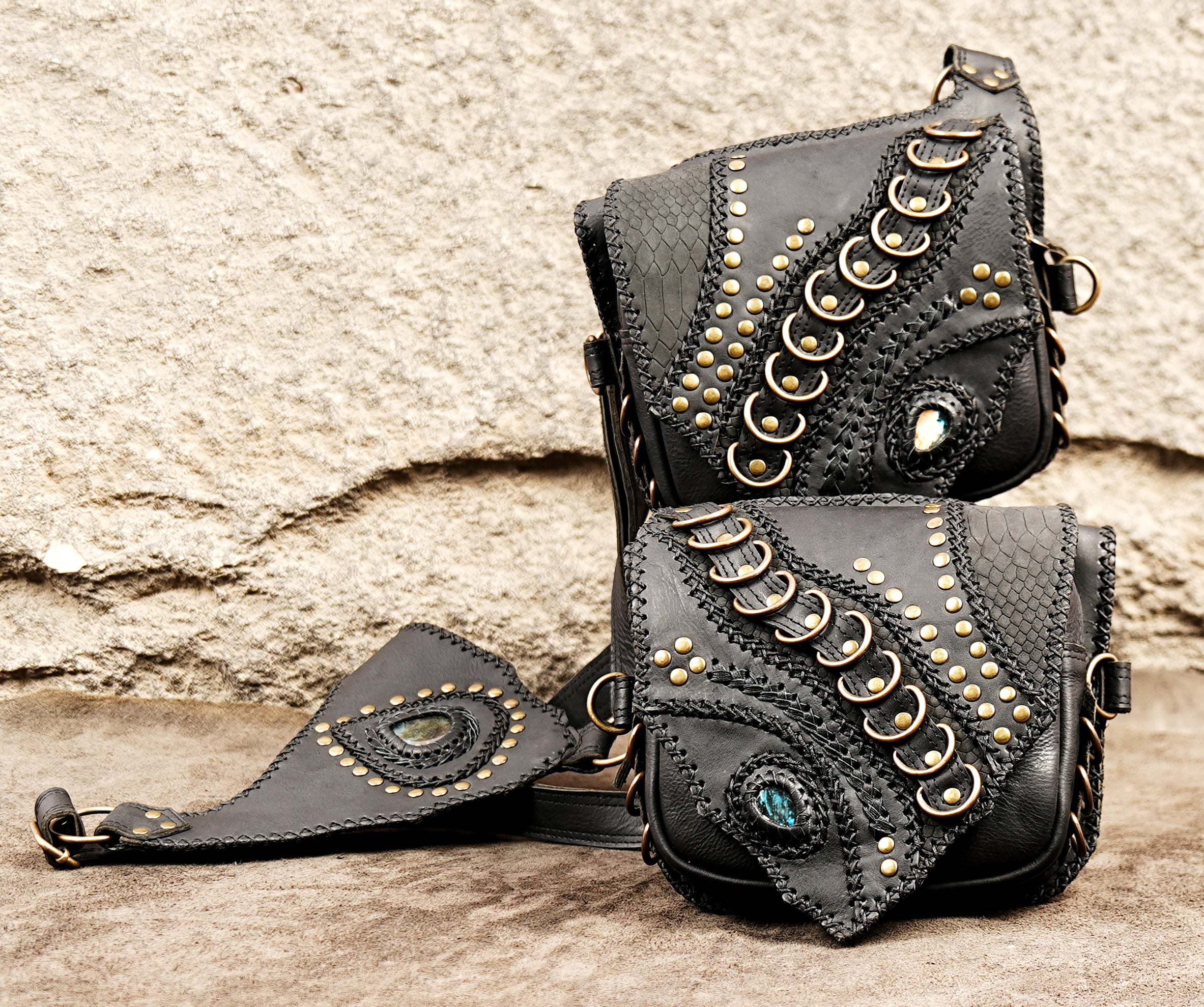 Steampunk cosplay double holster