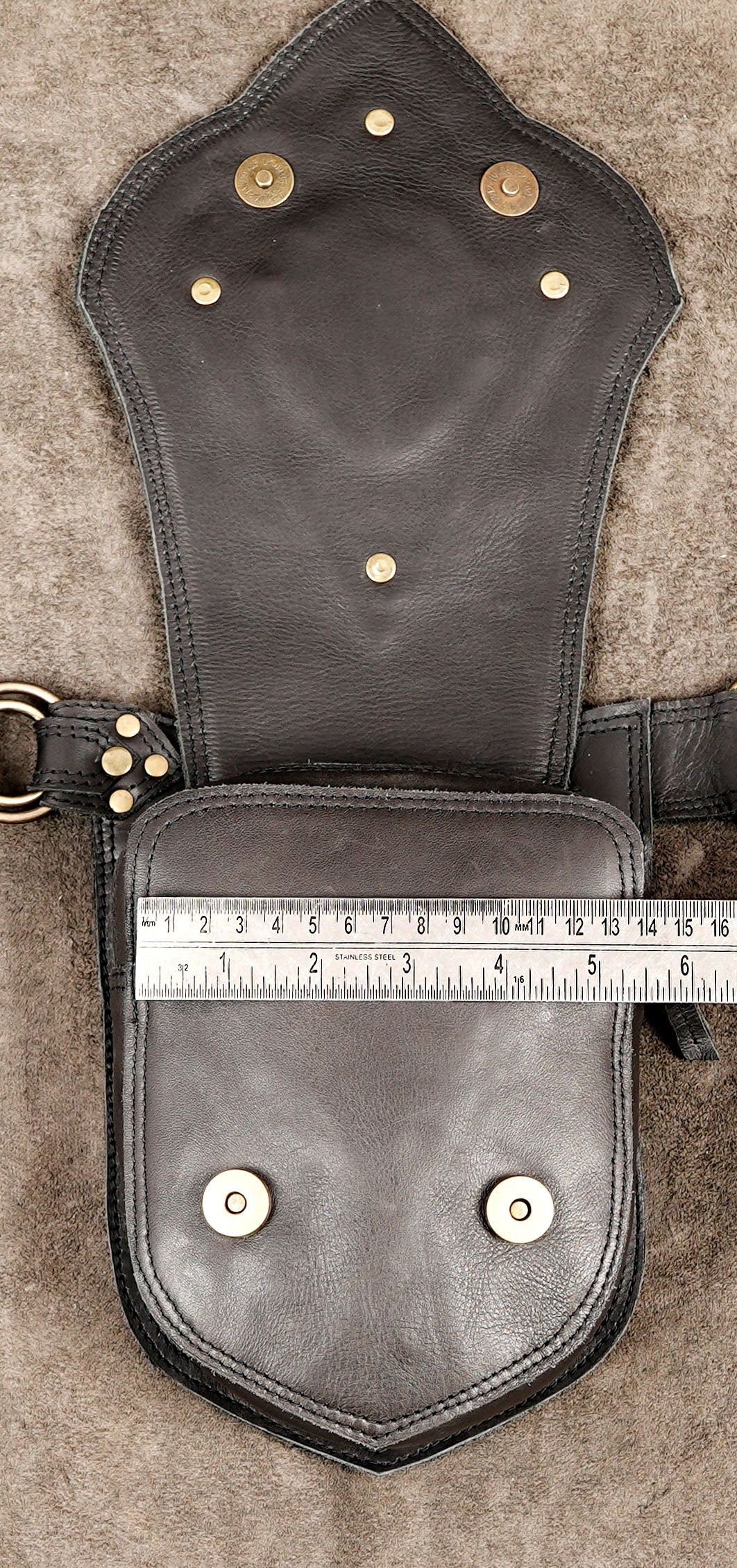Festival leather belt bag with gemstone accents