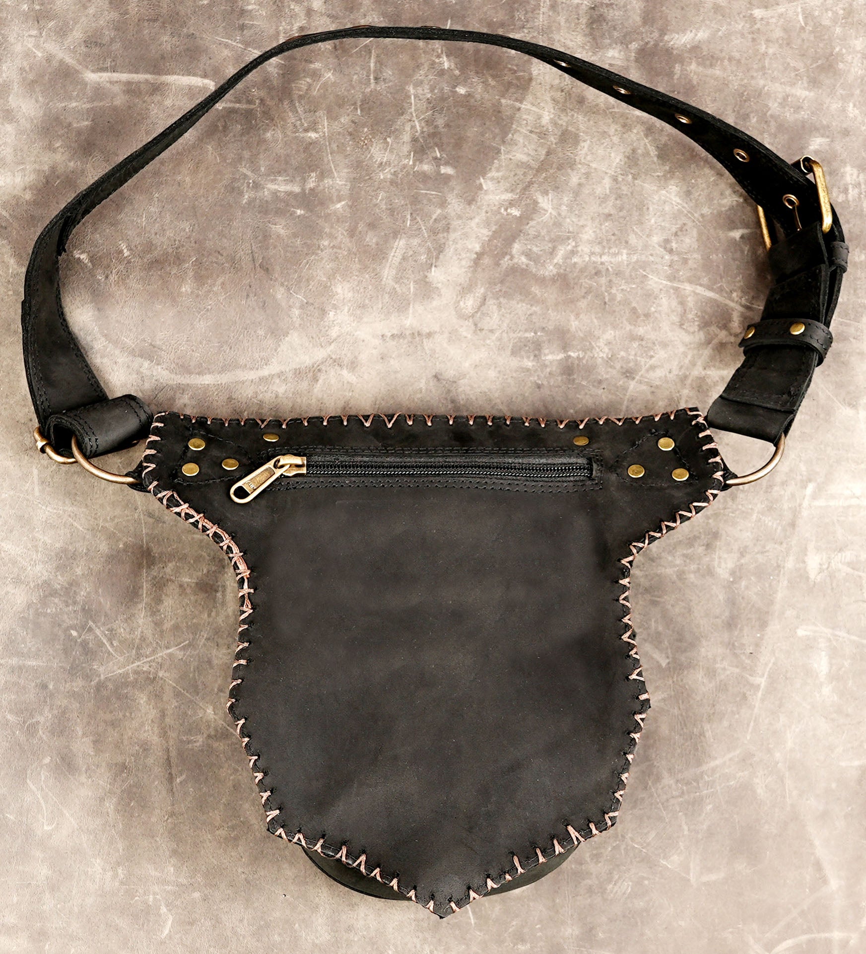 Genuine leather waist accessory for festivals and events