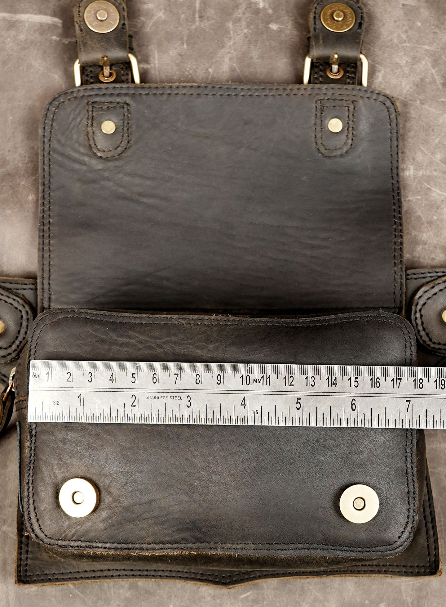 Leather festival belt with rustic handmade craftsmanship
