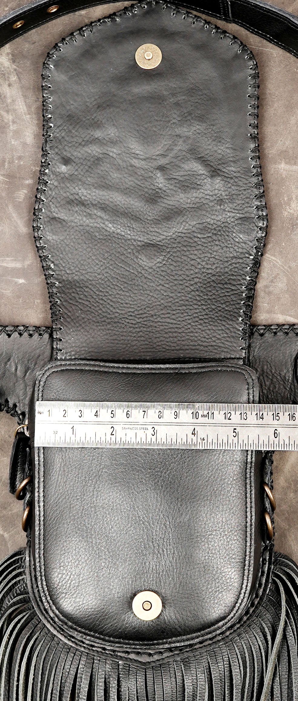 Genuine leather utility hip belt with decorative stone