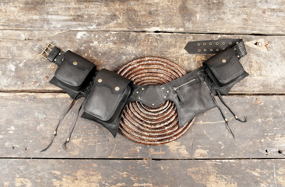 Handmade leather belt bag (LT-AB-WB-6008)