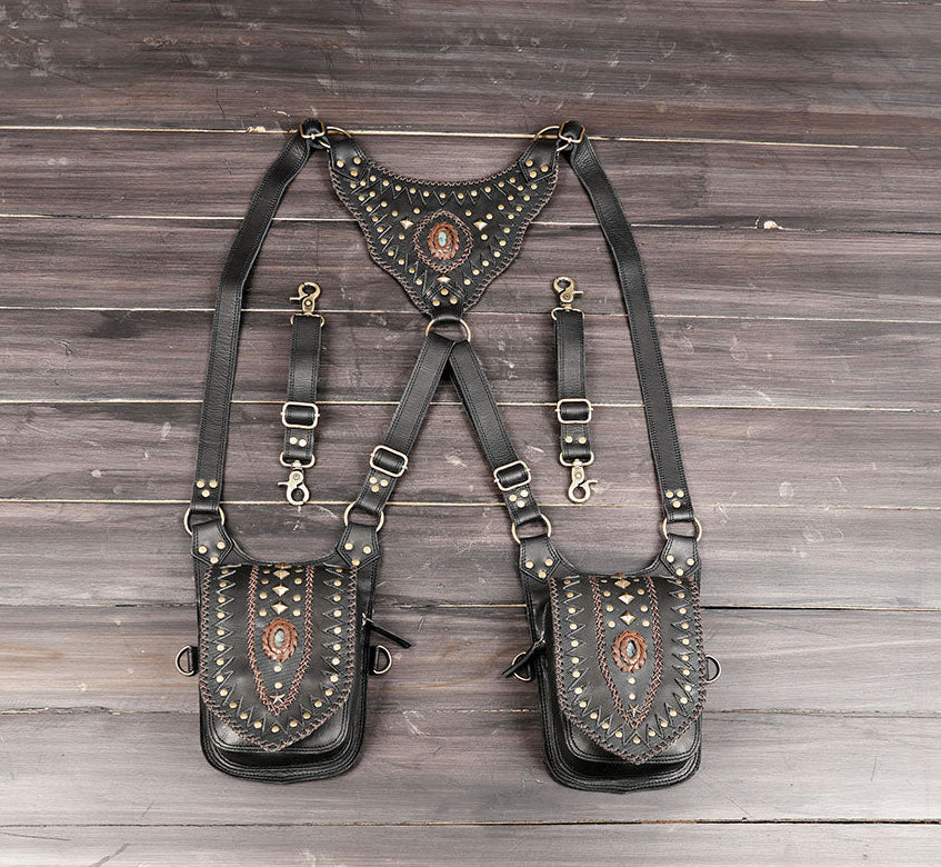 handmade leather shoulder holster