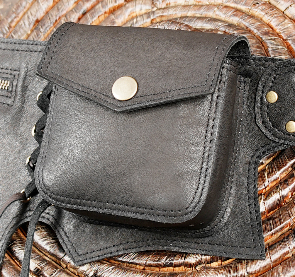 Handmade leather belt bag (LT-AB-WB-6008)