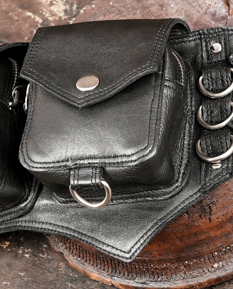 unisex leather waist belt
