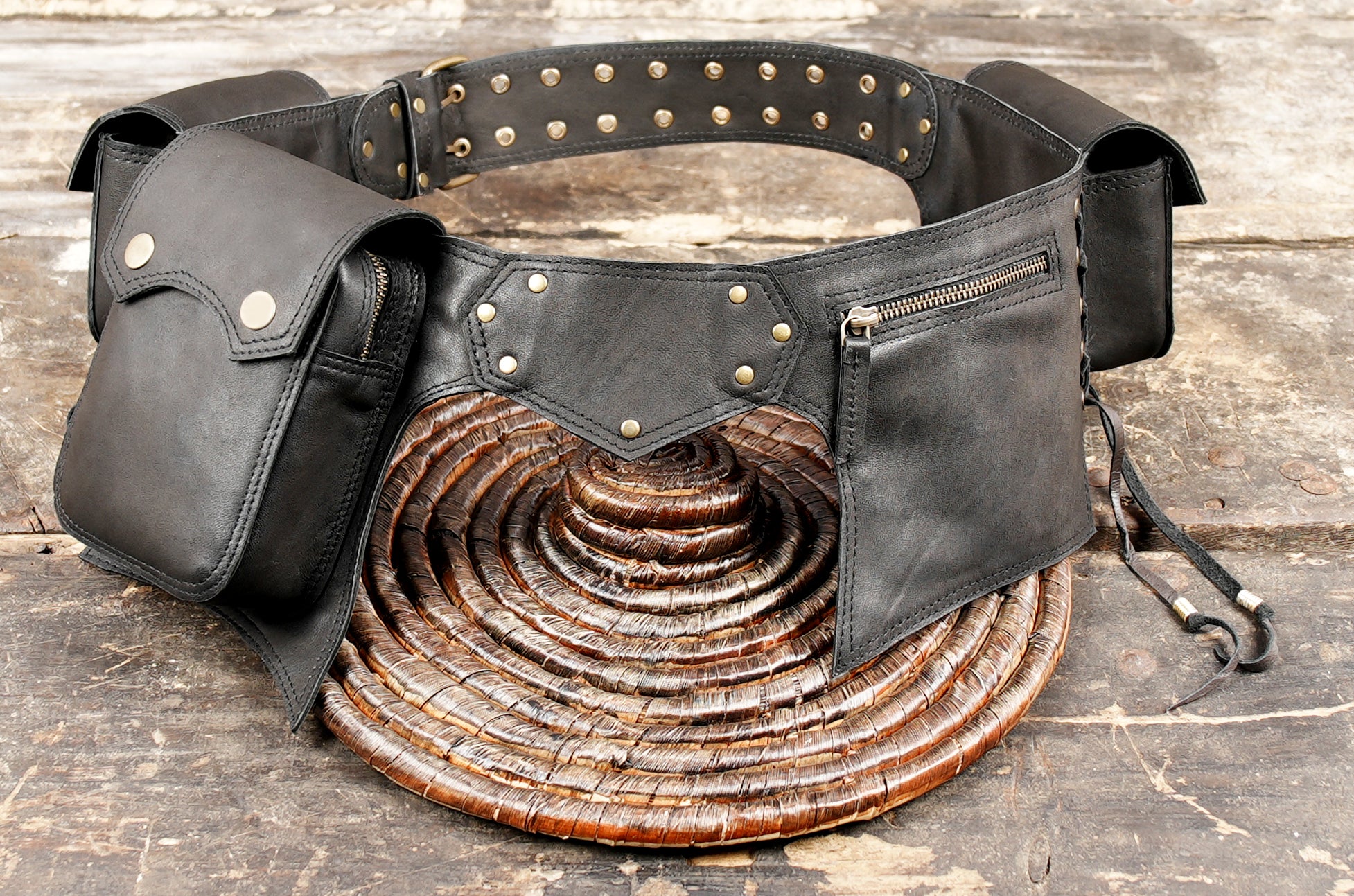 Handmade leather belt bag (LT-AB-WB-6008)