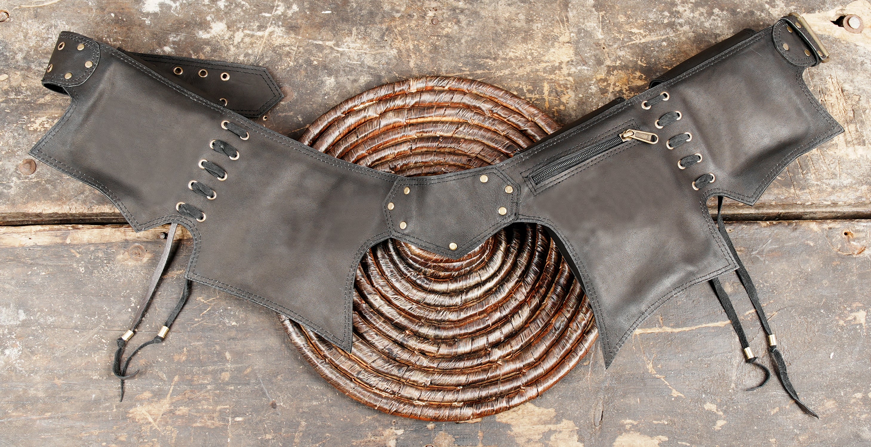 Handmade leather belt bag (LT-AB-WB-6008)