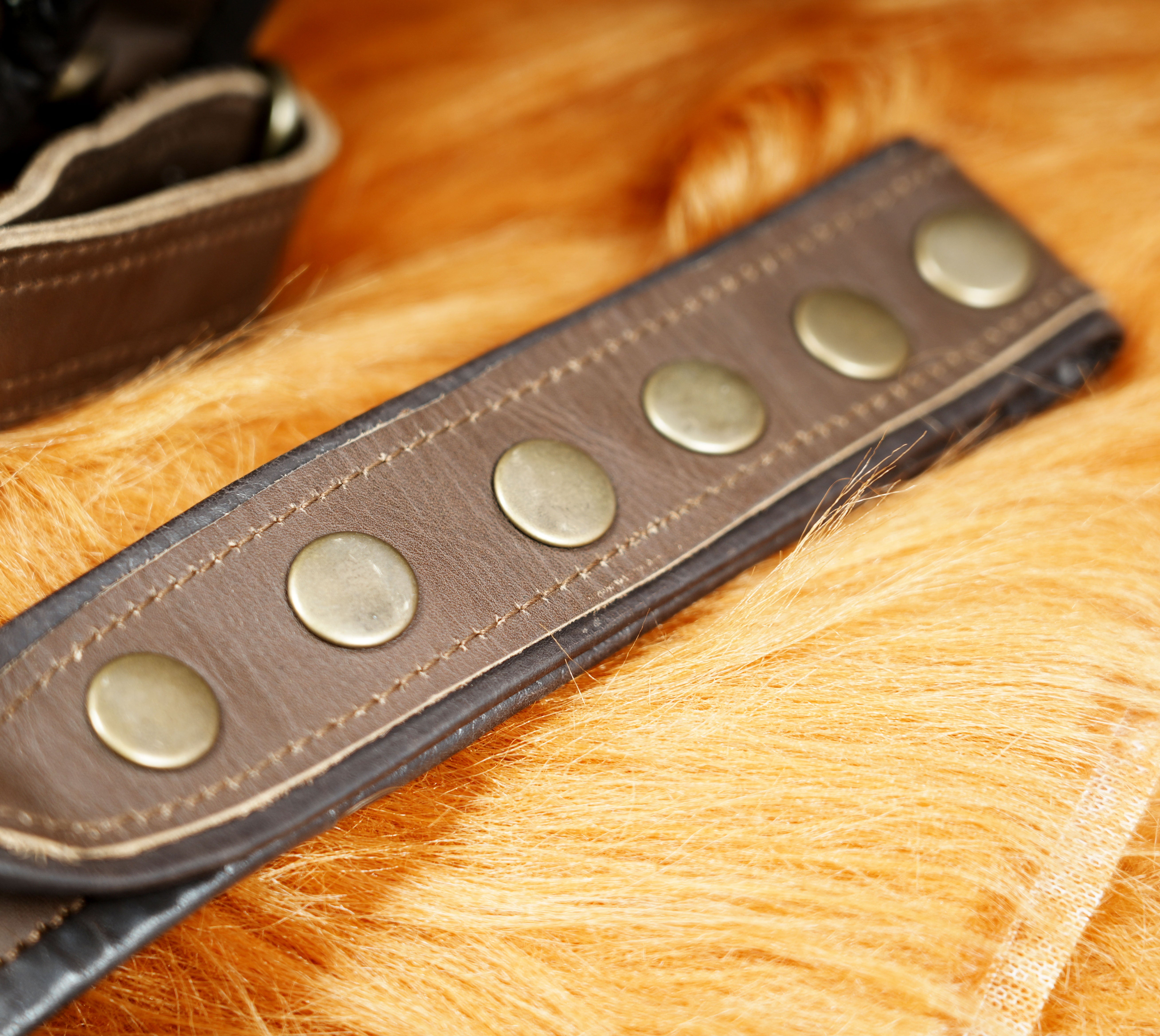 Genuine leather waist thigh belt with adjustable straps