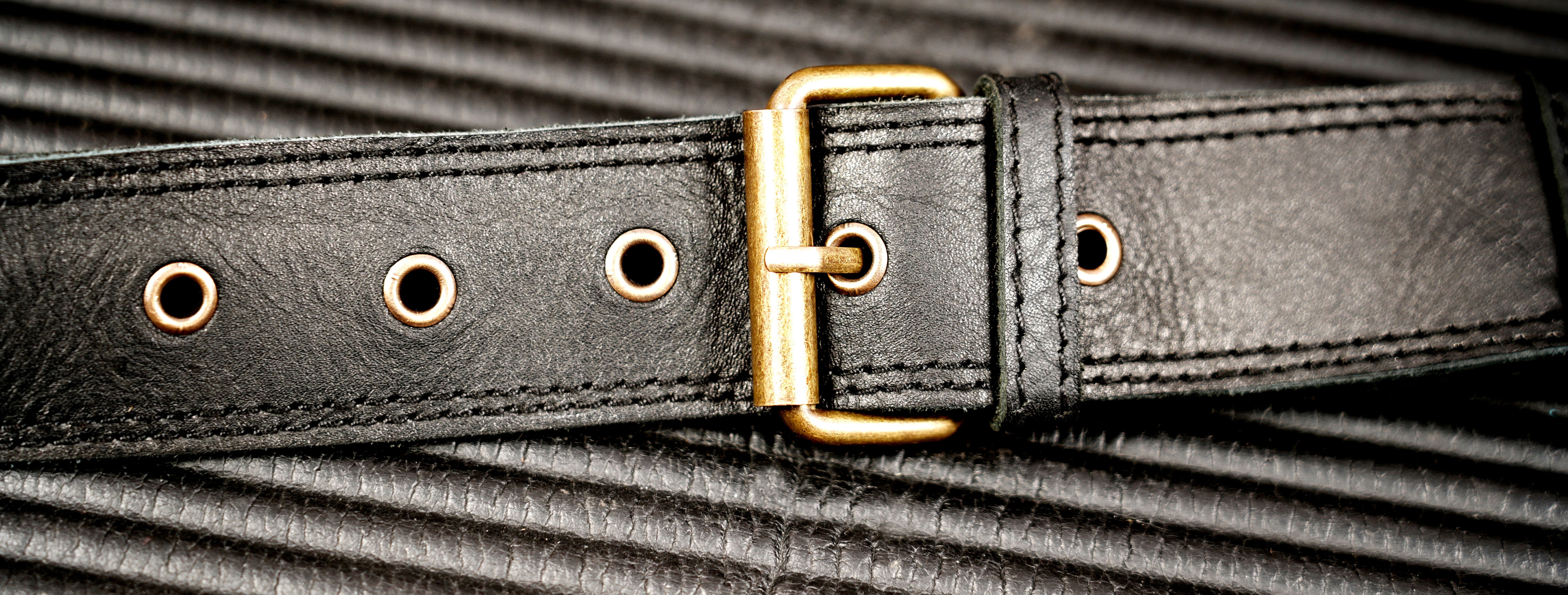 Boho gemstone belt pouch with antique brass embellishments