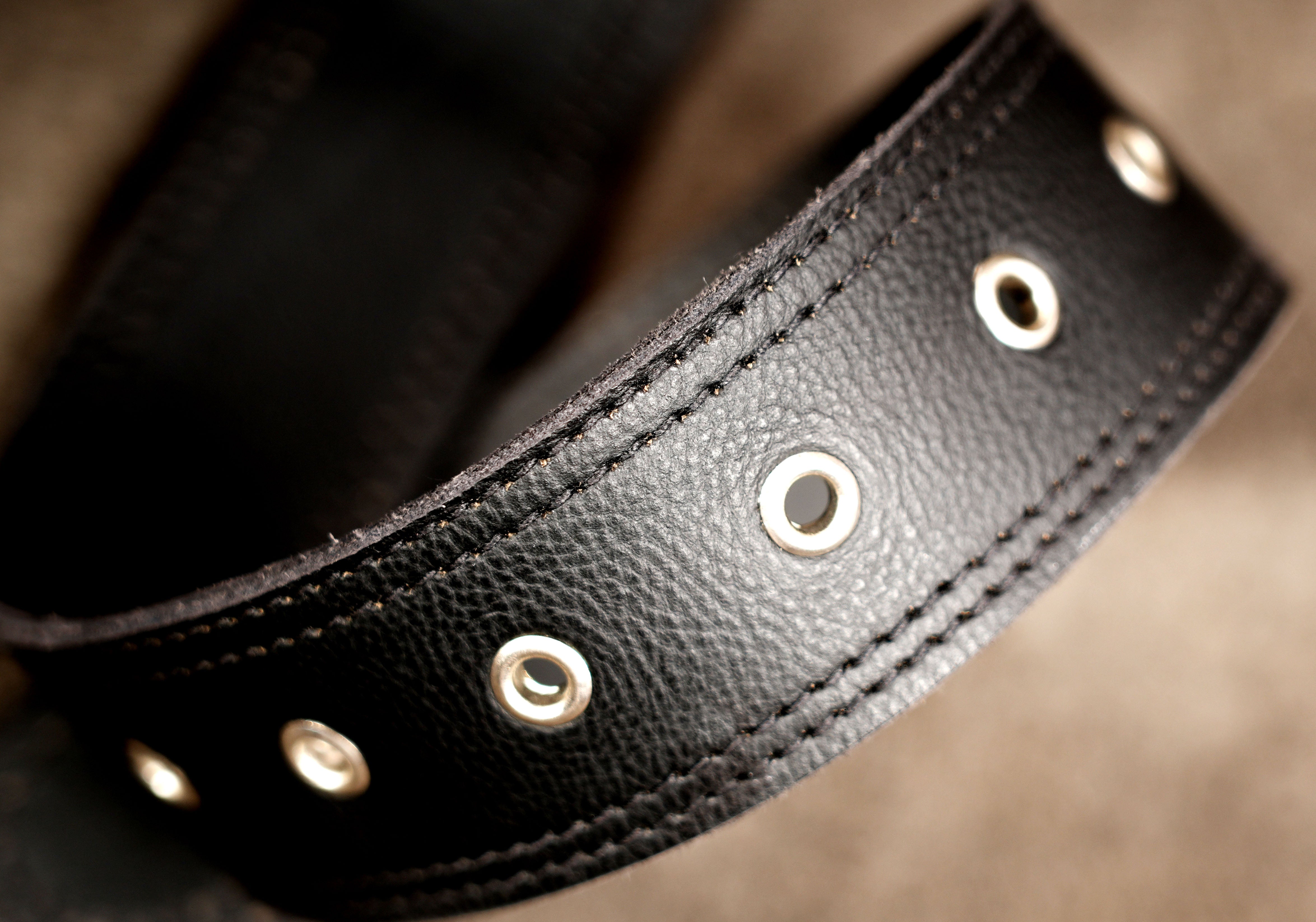 Classic style leather hip bag with silver turn lock