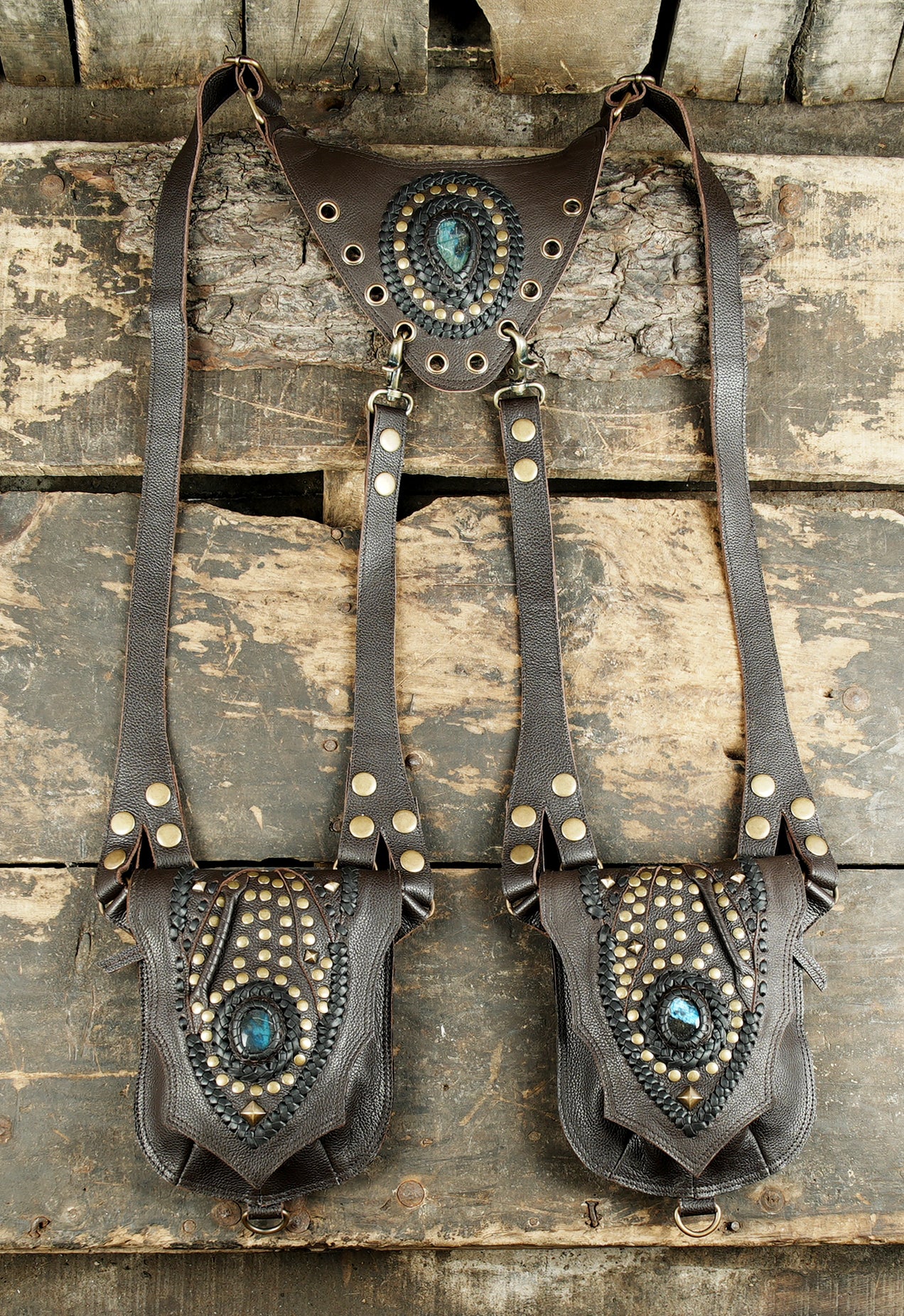 Handmade Burning Man Leather Holster (LT-AB-HLS-6056)