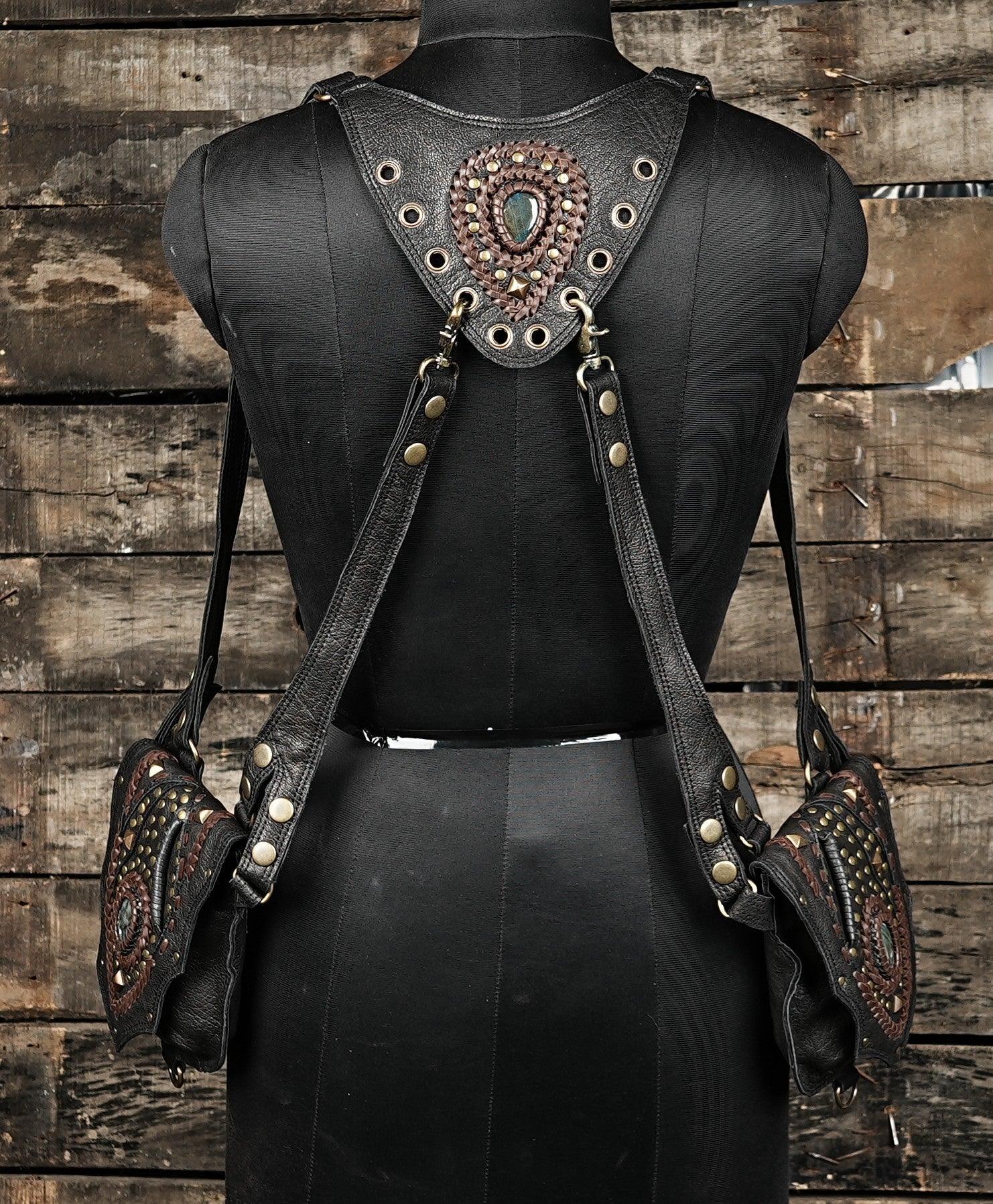 Handmade Burning Man Leather Holster (LT-AB-HLS-6056)