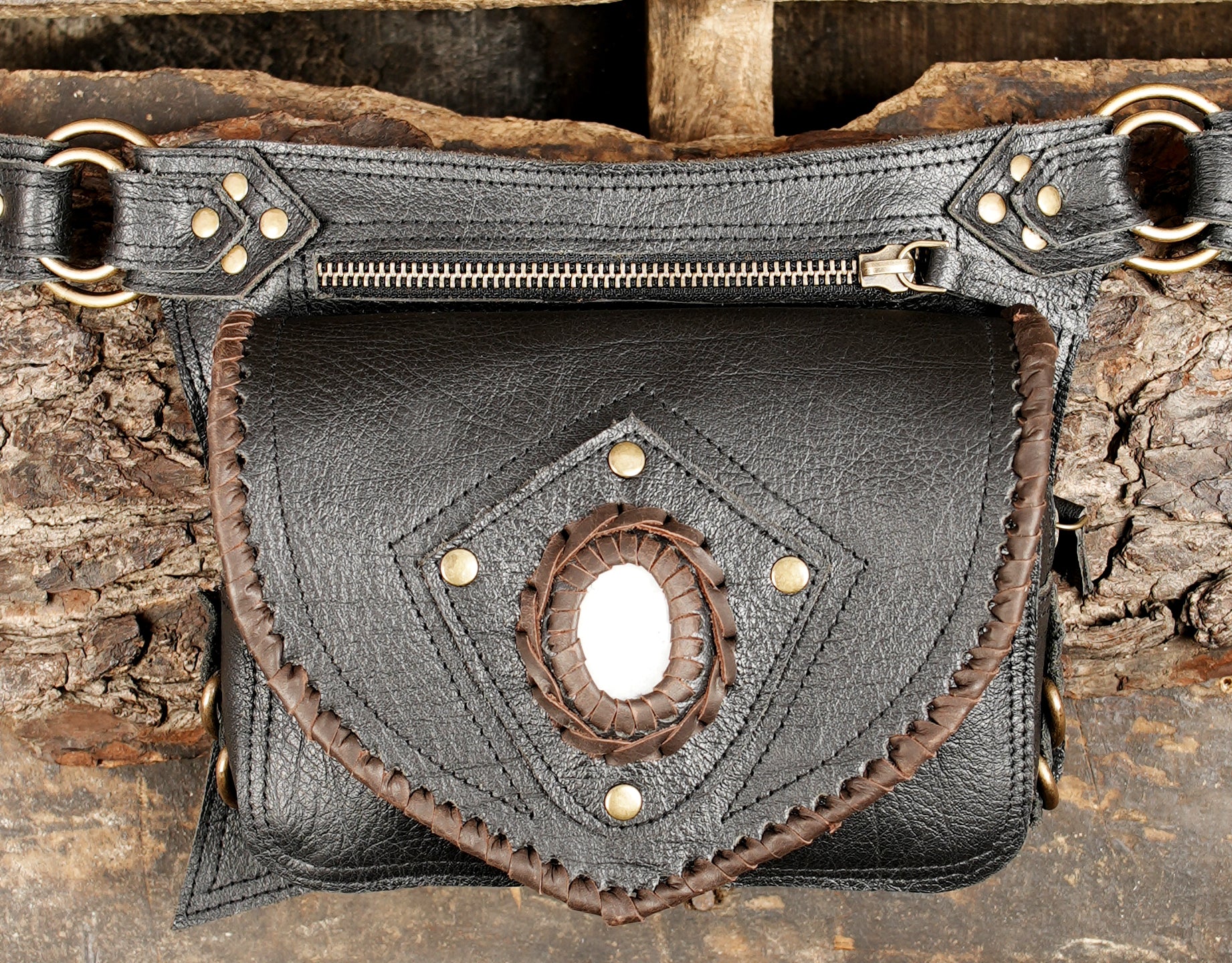 Double pouch waist belt (LT-AB-WB-6083)