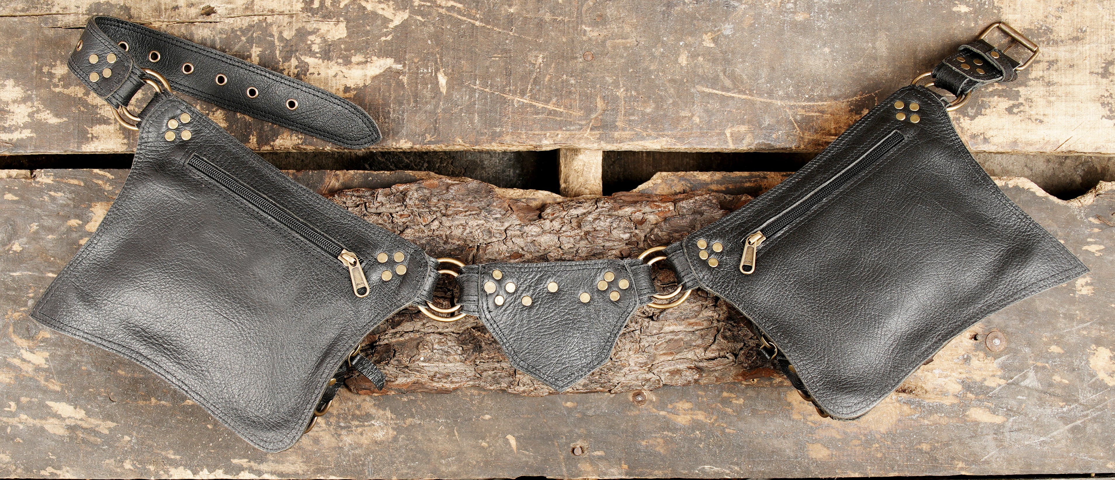 Double pouch waist belt (LT-AB-WB-6083)