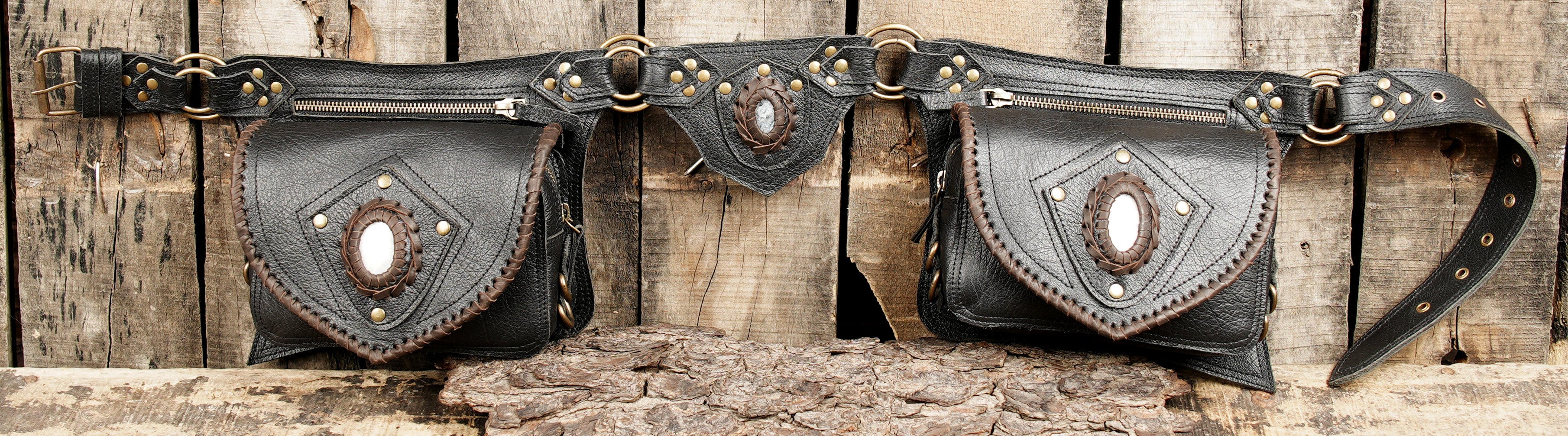Double pouch waist belt (LT-AB-WB-6083)