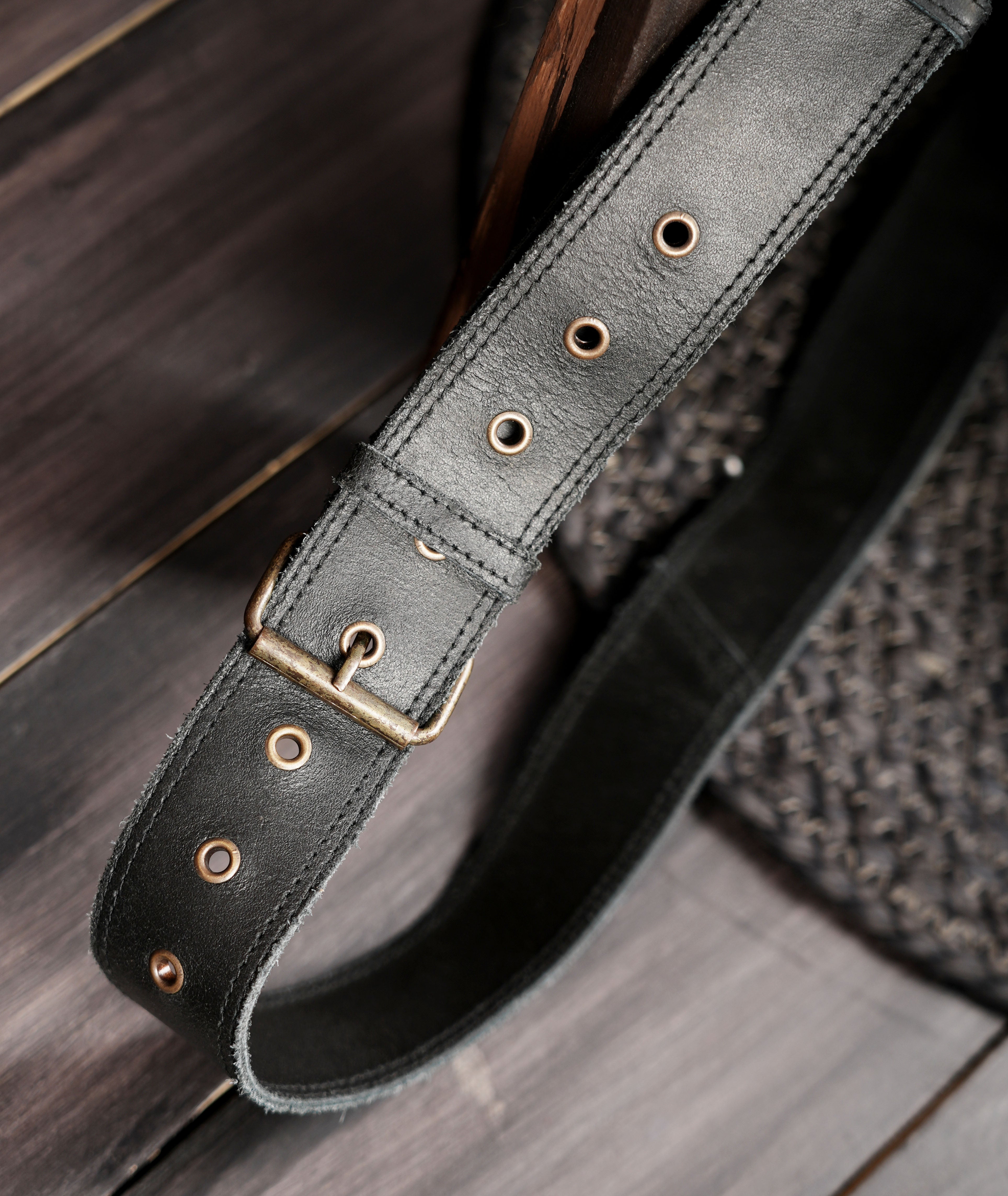 Leather waist thigh harness belt with adjustable straps