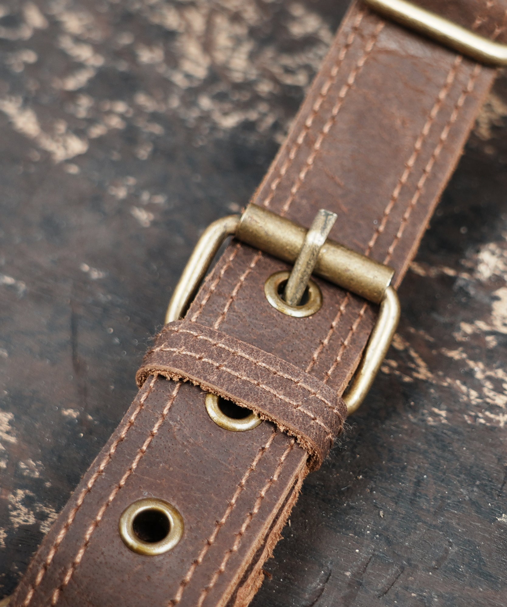 Handcrafted Leather Shoulder Holster with Dual Utility Pouches || Tribal Style Leather Shoulder Holster with Stone and Braided Detail (LT/AB/HLS/6158)