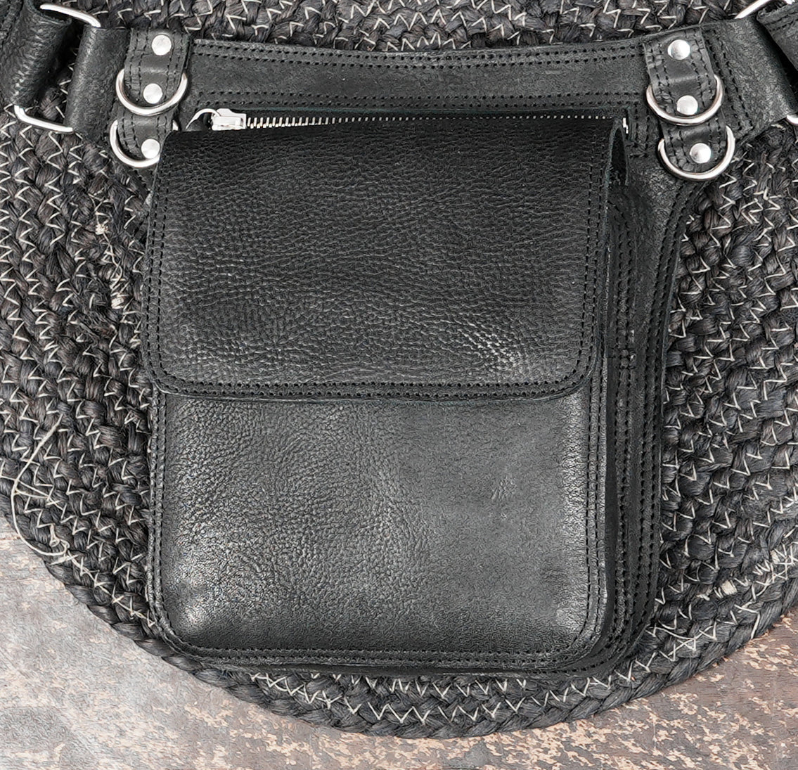 genuine leather waist pouch handmade