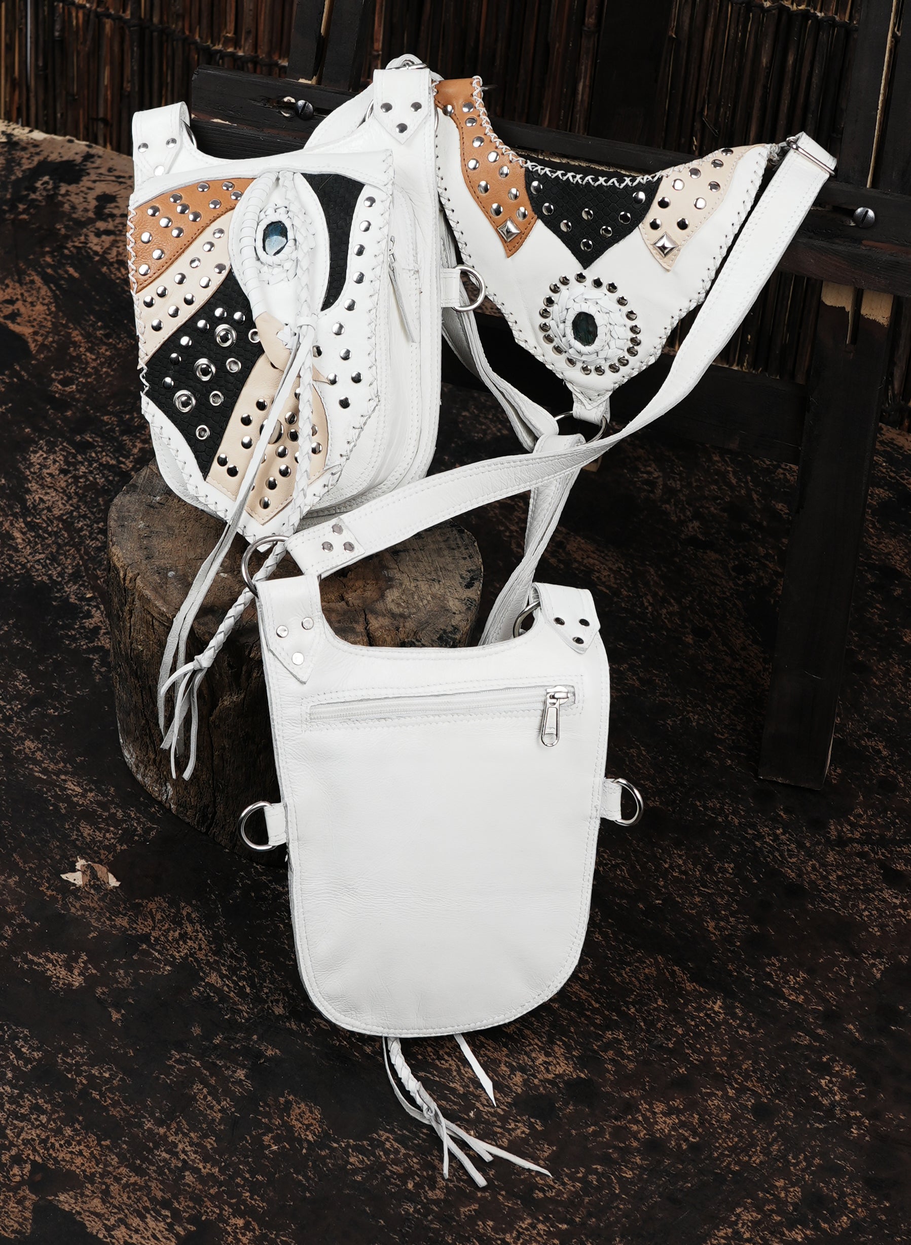 leather chest holster bag