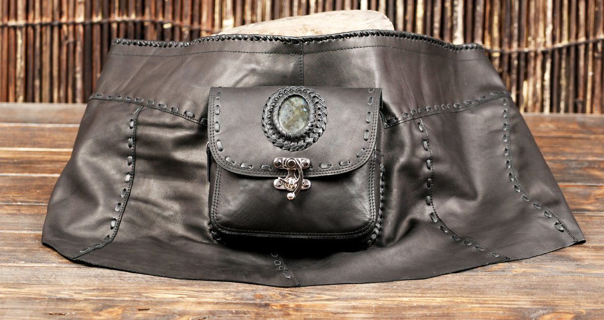 Festival utility skirt with pockets and fringe detailing