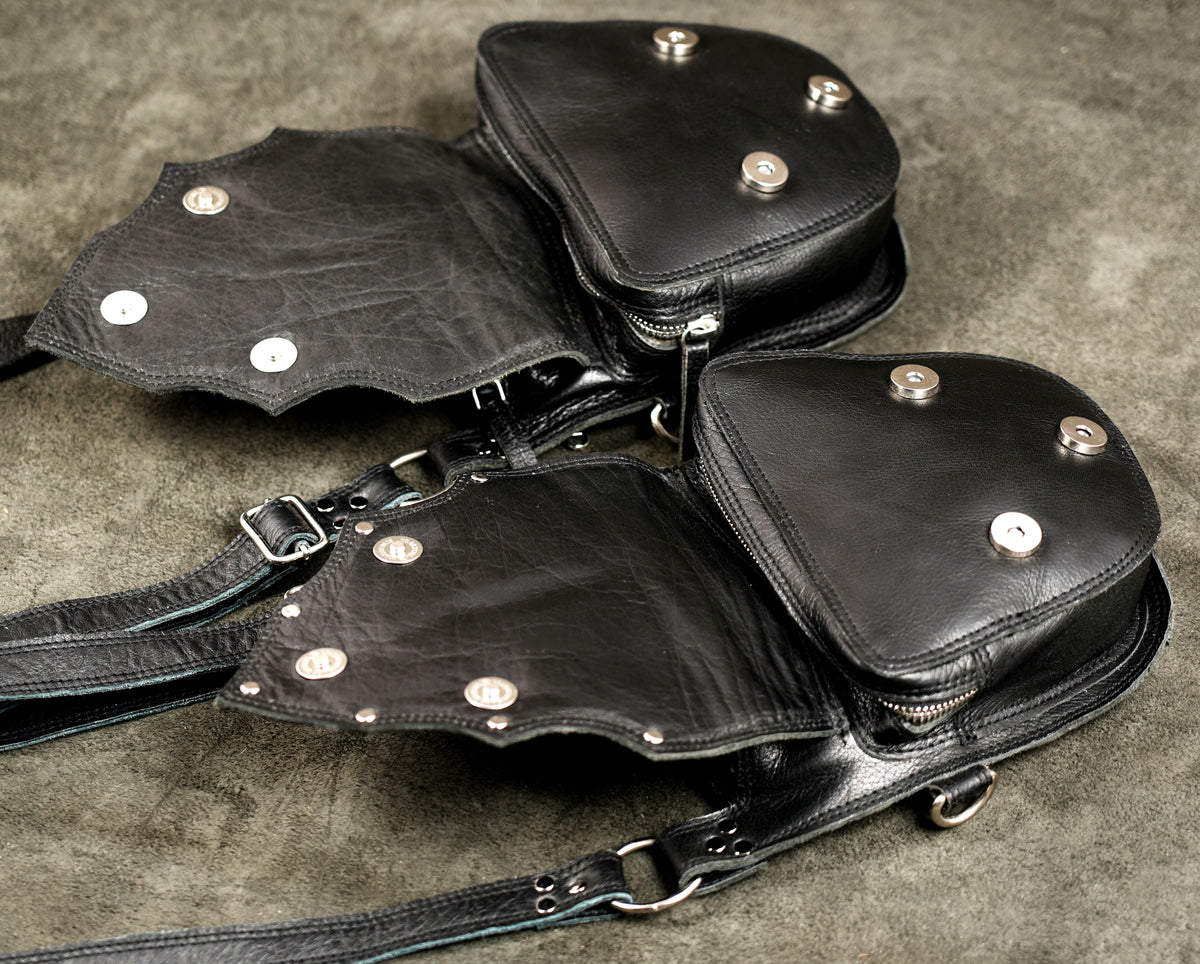 Gothic Leather Festival Utility Bag
