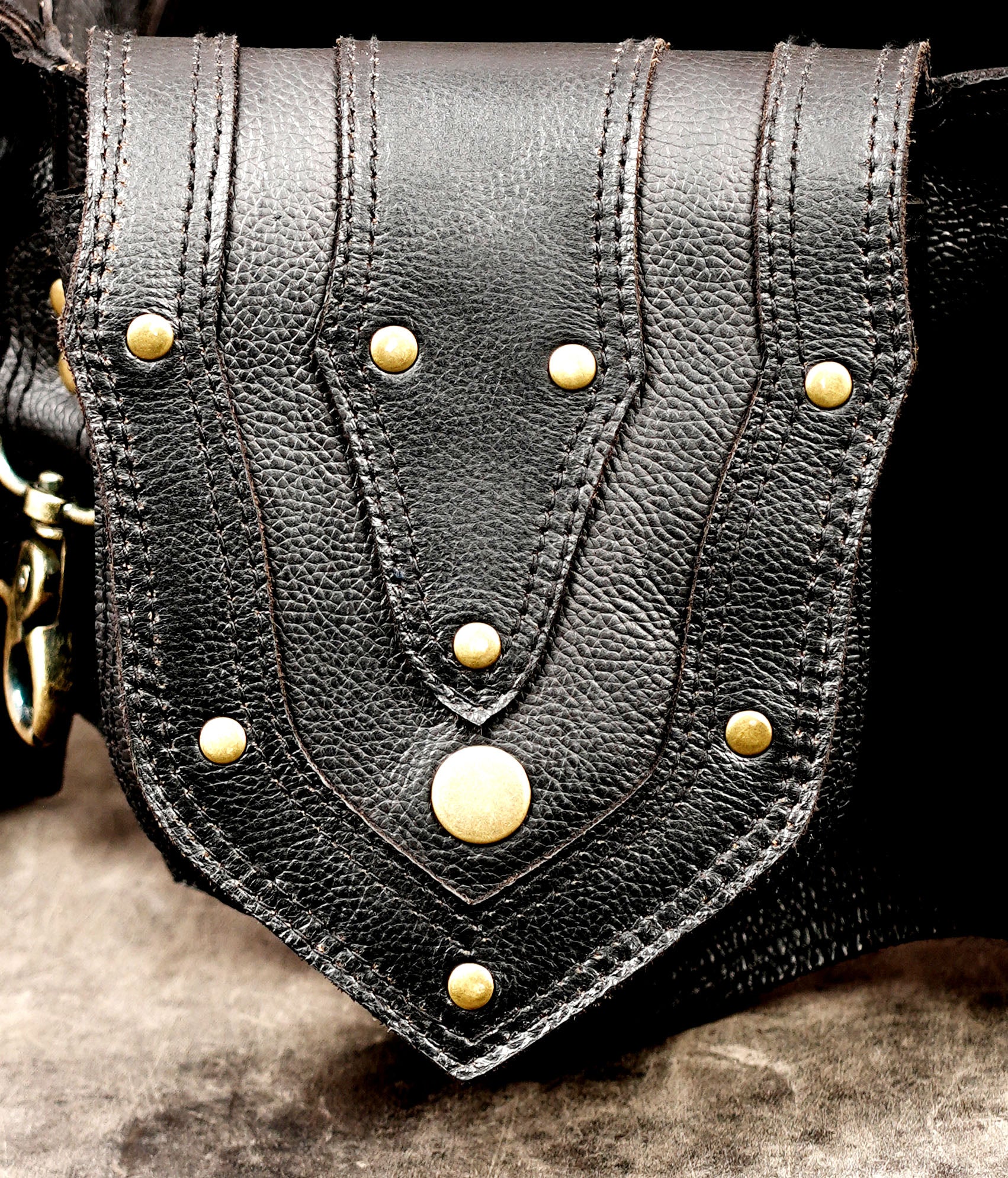Handmade leather utility belt for men and women