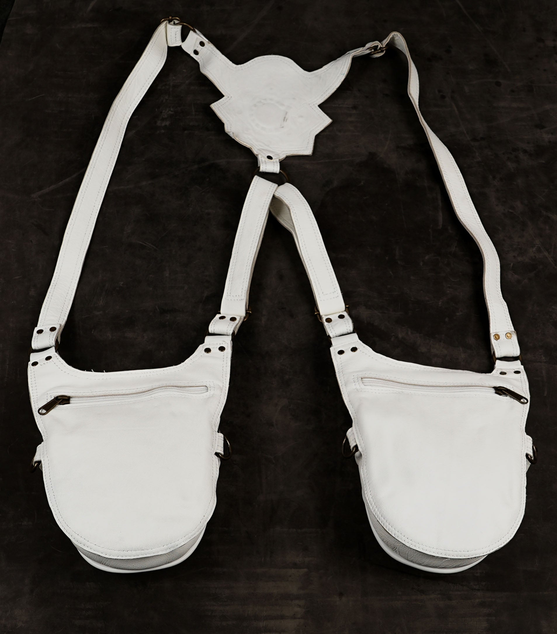 Priestess style leather rig with star medallions