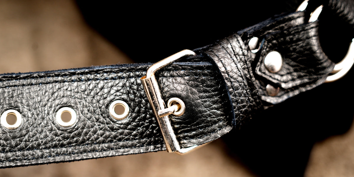 Renaissance faire leather belt with natural stone medallions
