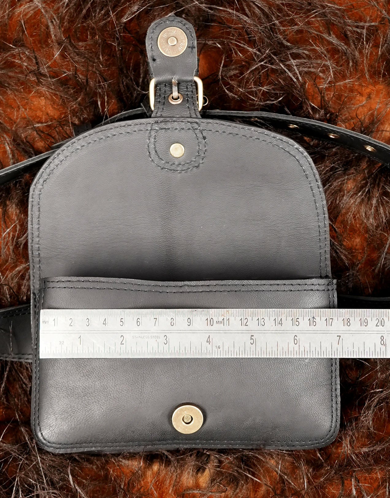 Handmade Black Leather Pouch
