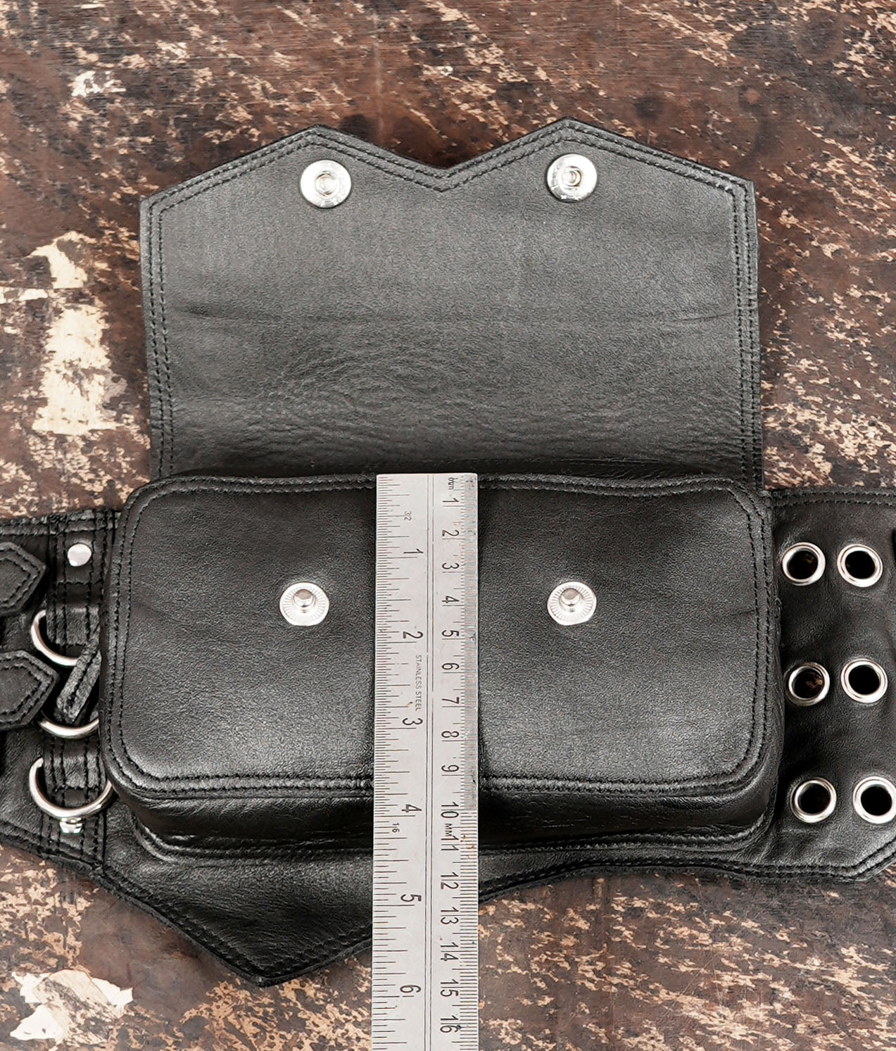 durable leather waist belt