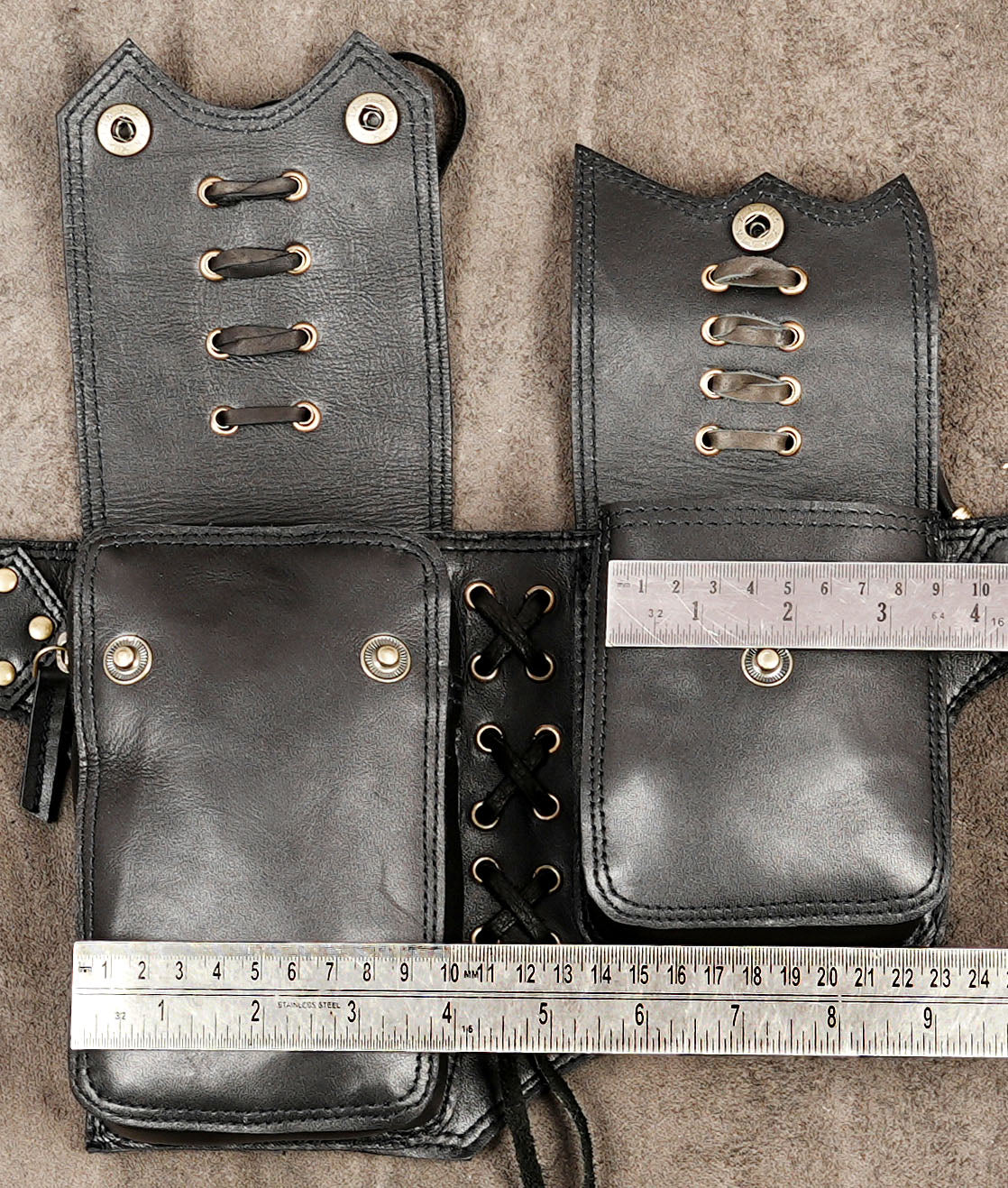 Renaissance festival leather utility waist belt