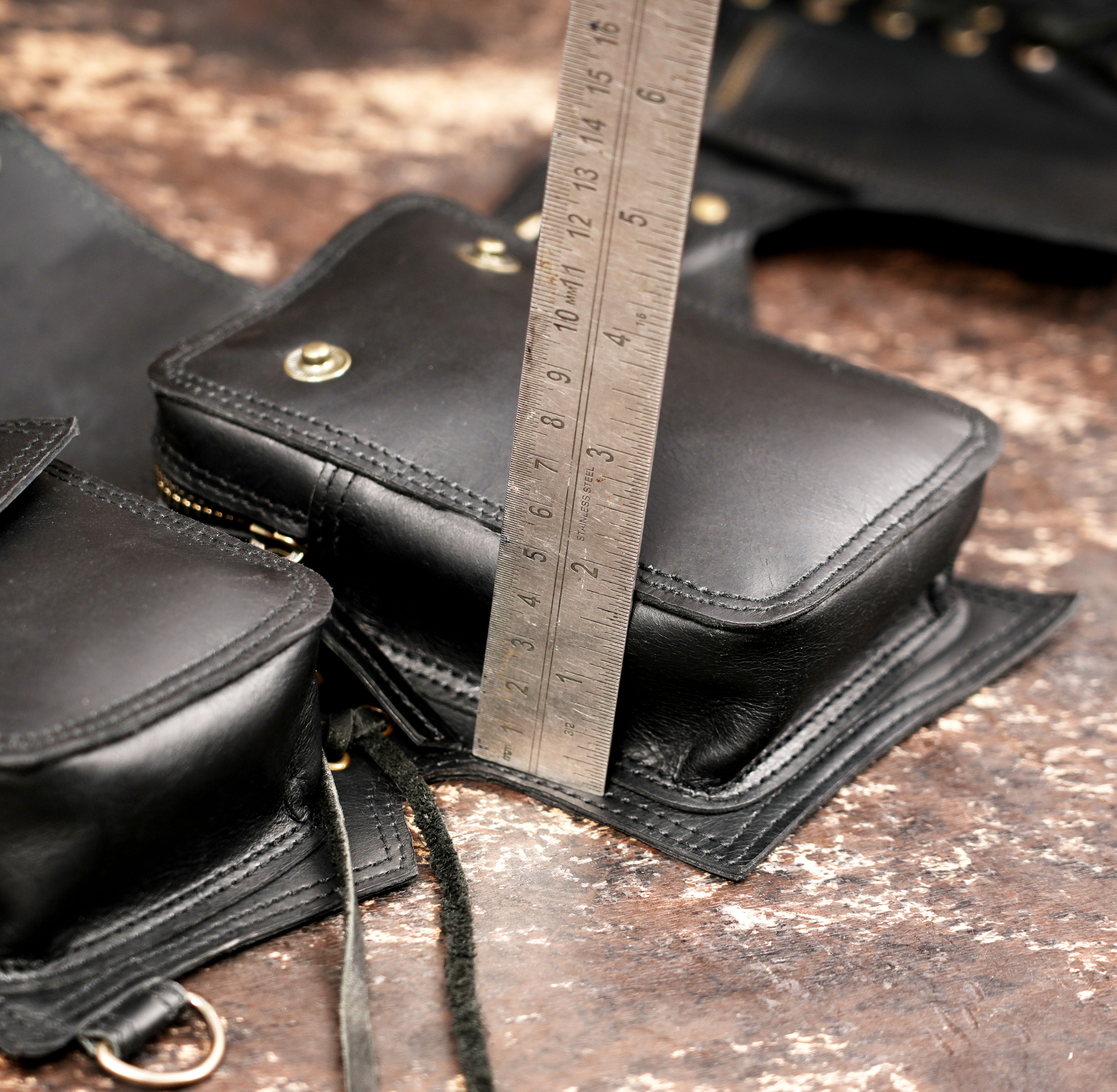 Artisan handmade leather utility belt