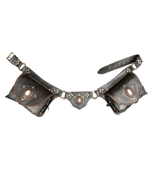 Double pouch waist belt (LT-AB-WB-6083)