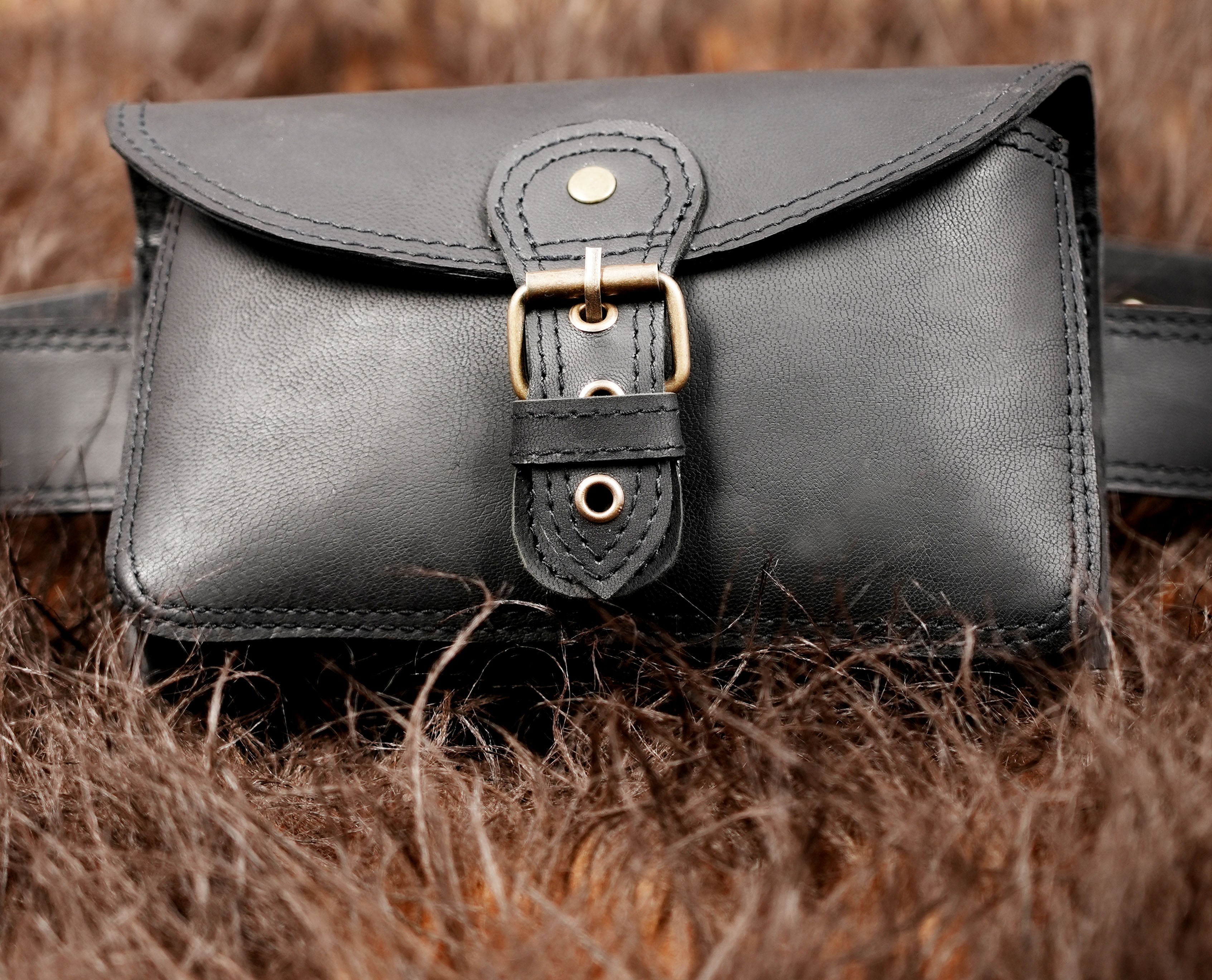 Genuine Leather Belt Bag