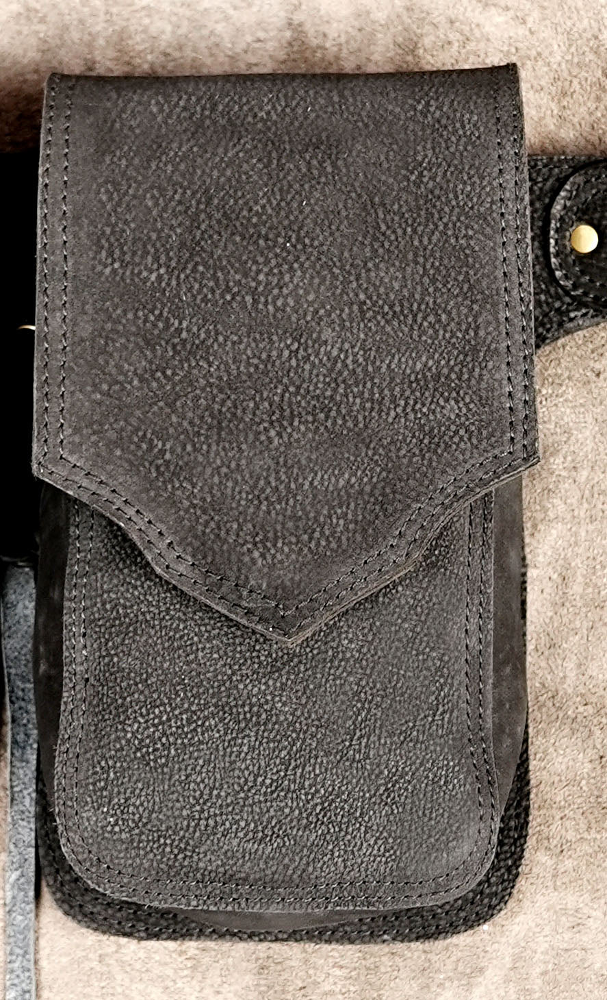 Handmade leather utility waist belt for festivals and everyday use