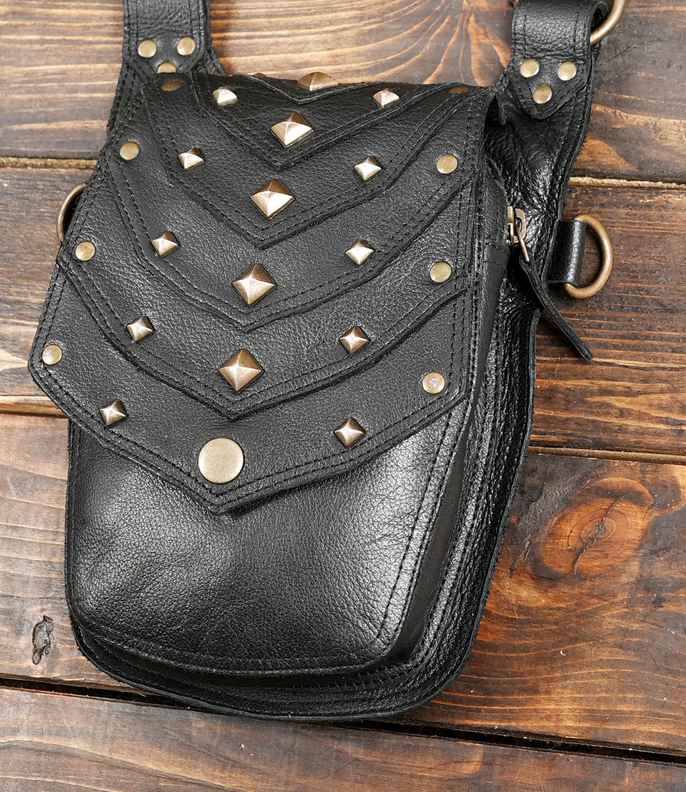 Dual Pouch Leather Holster