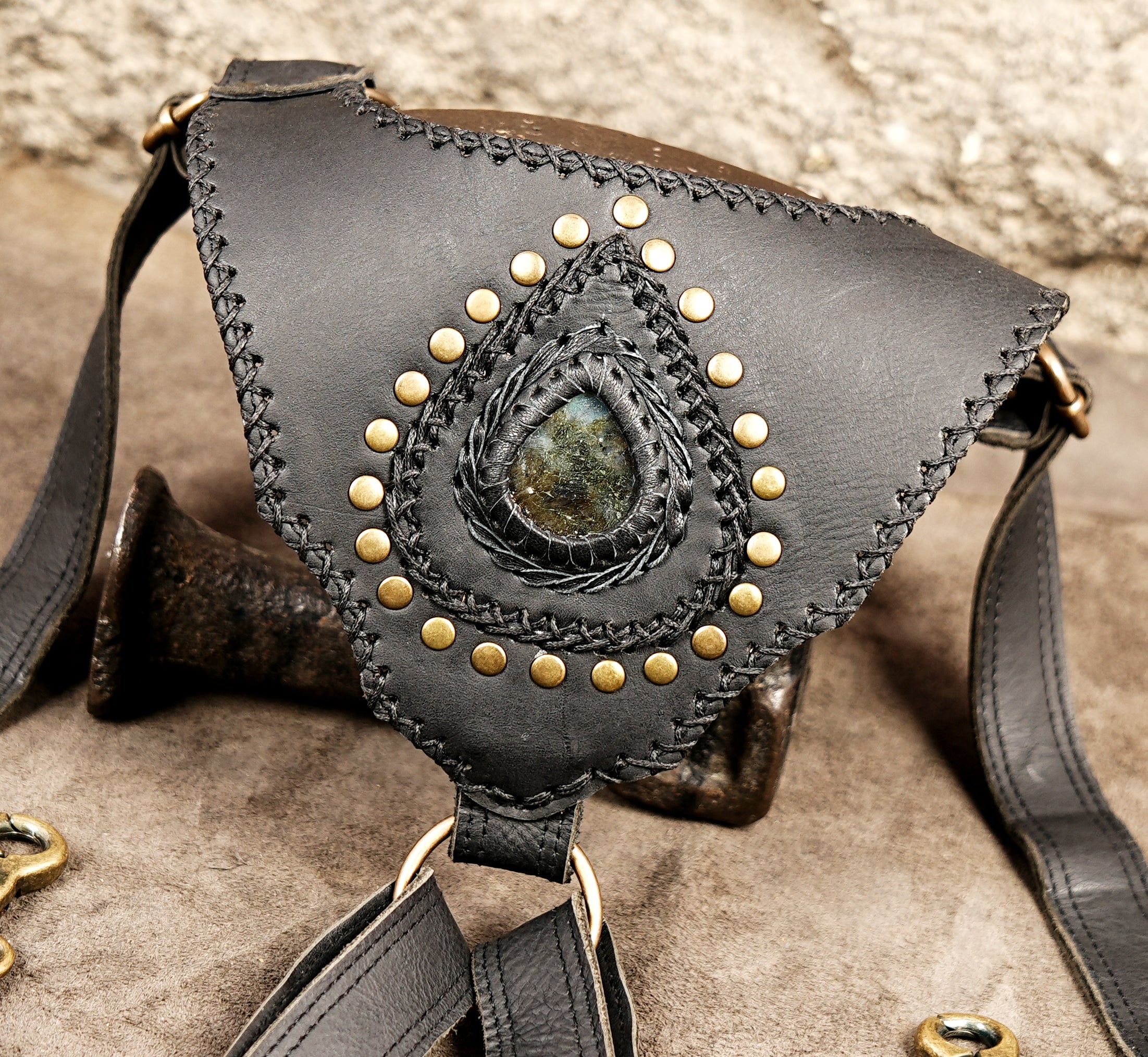 Authentic double shoulder bag