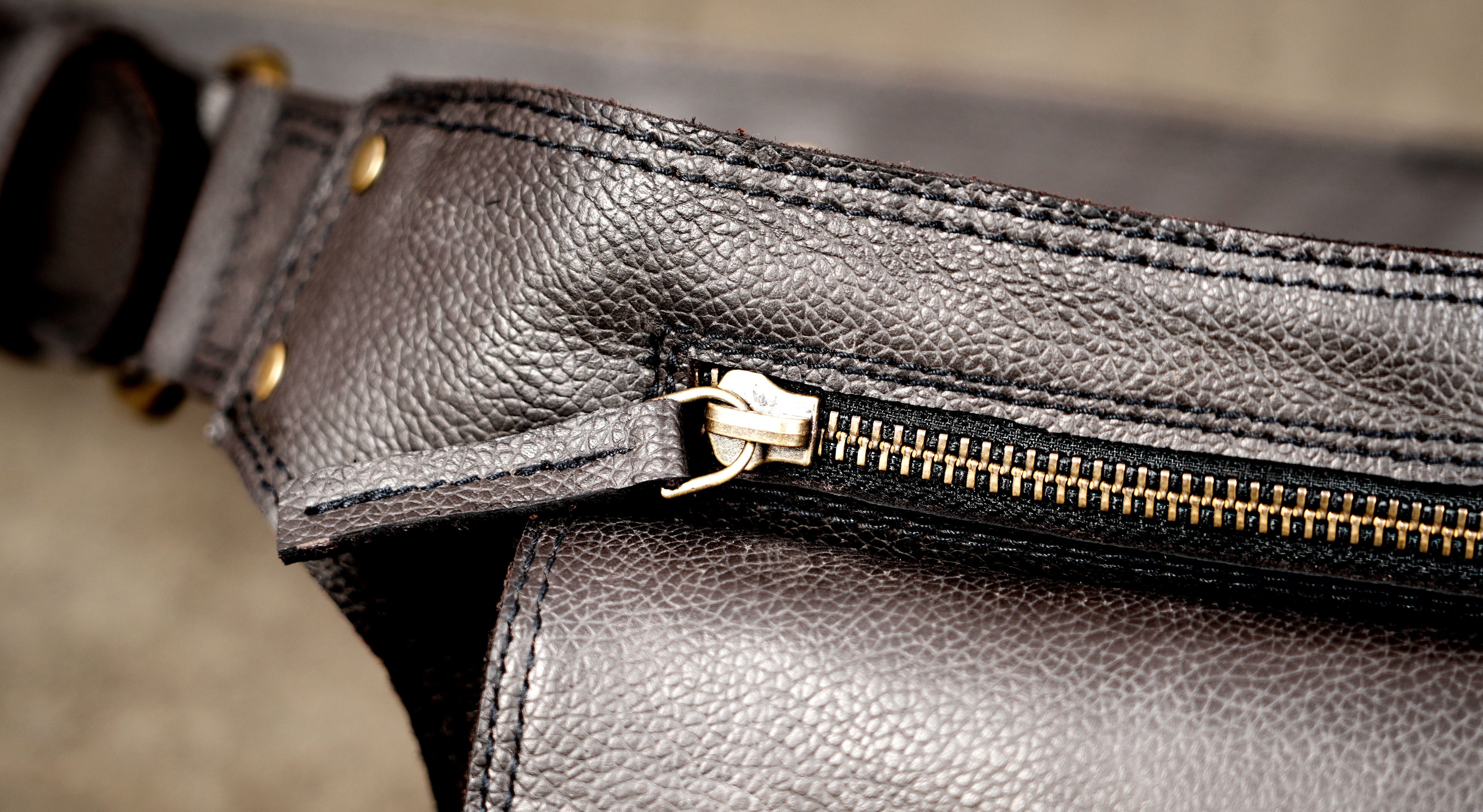Leather Utility Belt Pouch with Adjustable Waist Strap
