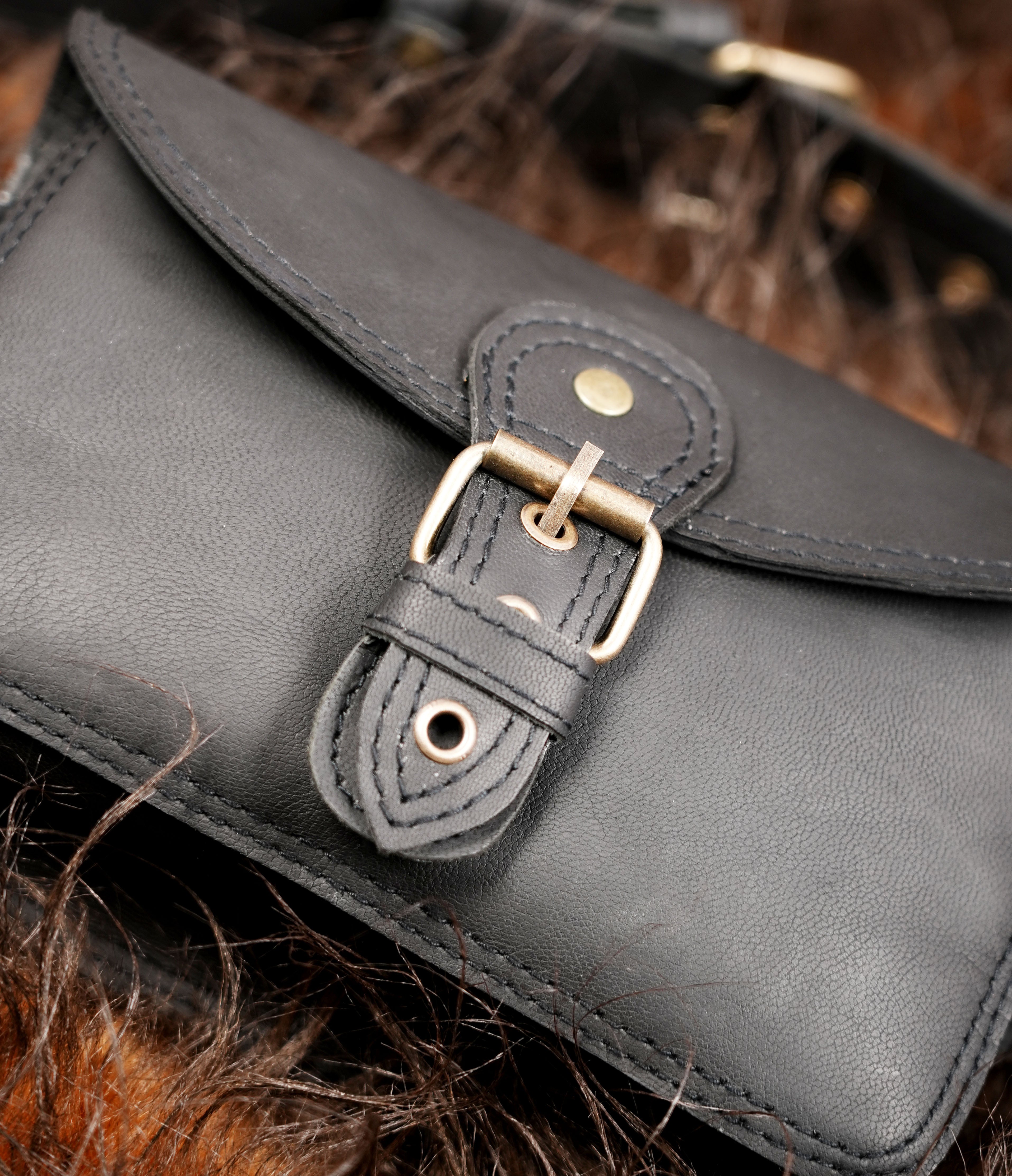 Adjustable Leather Belt Bag