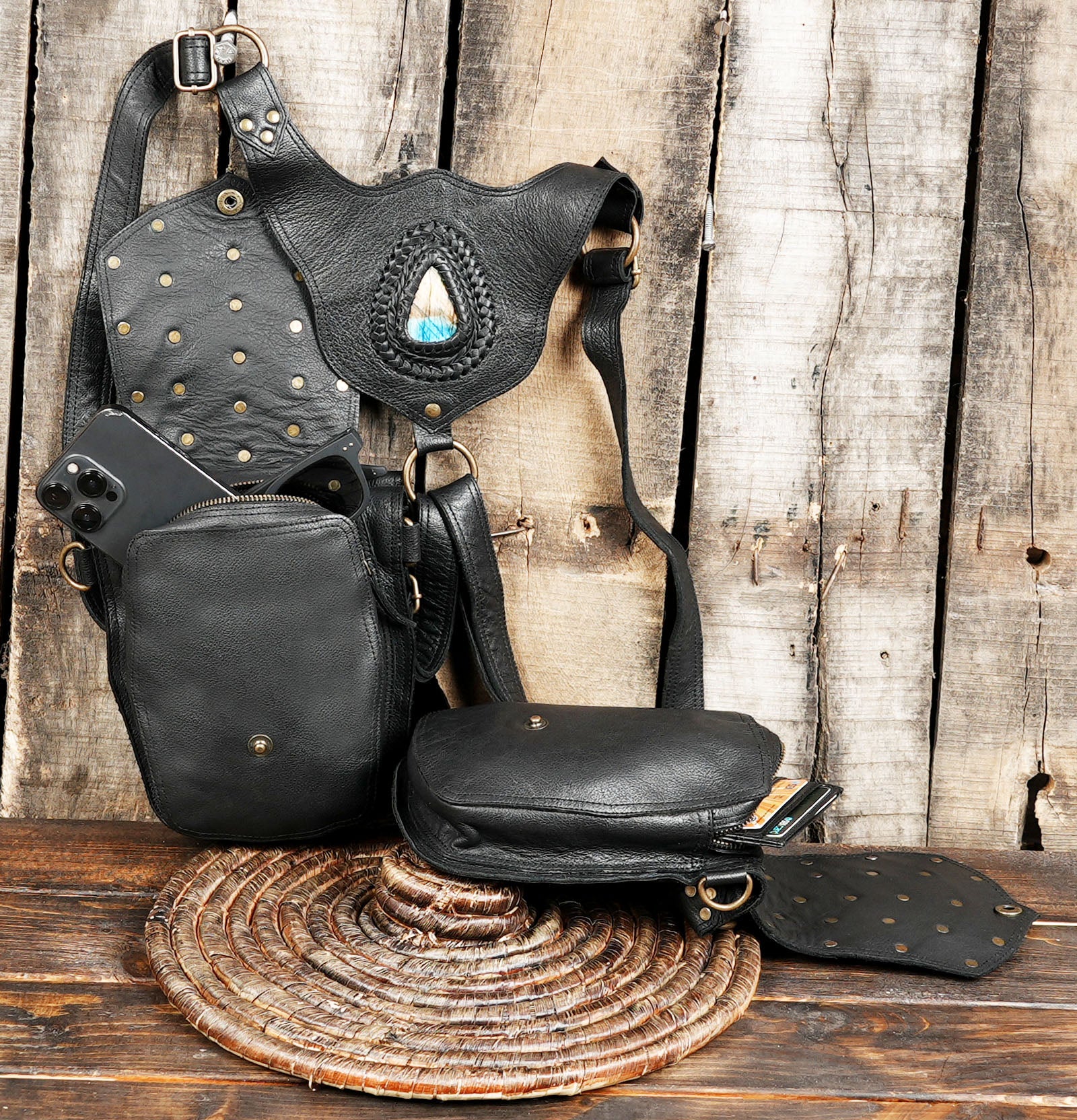 Adjustable Leather Holster Bag