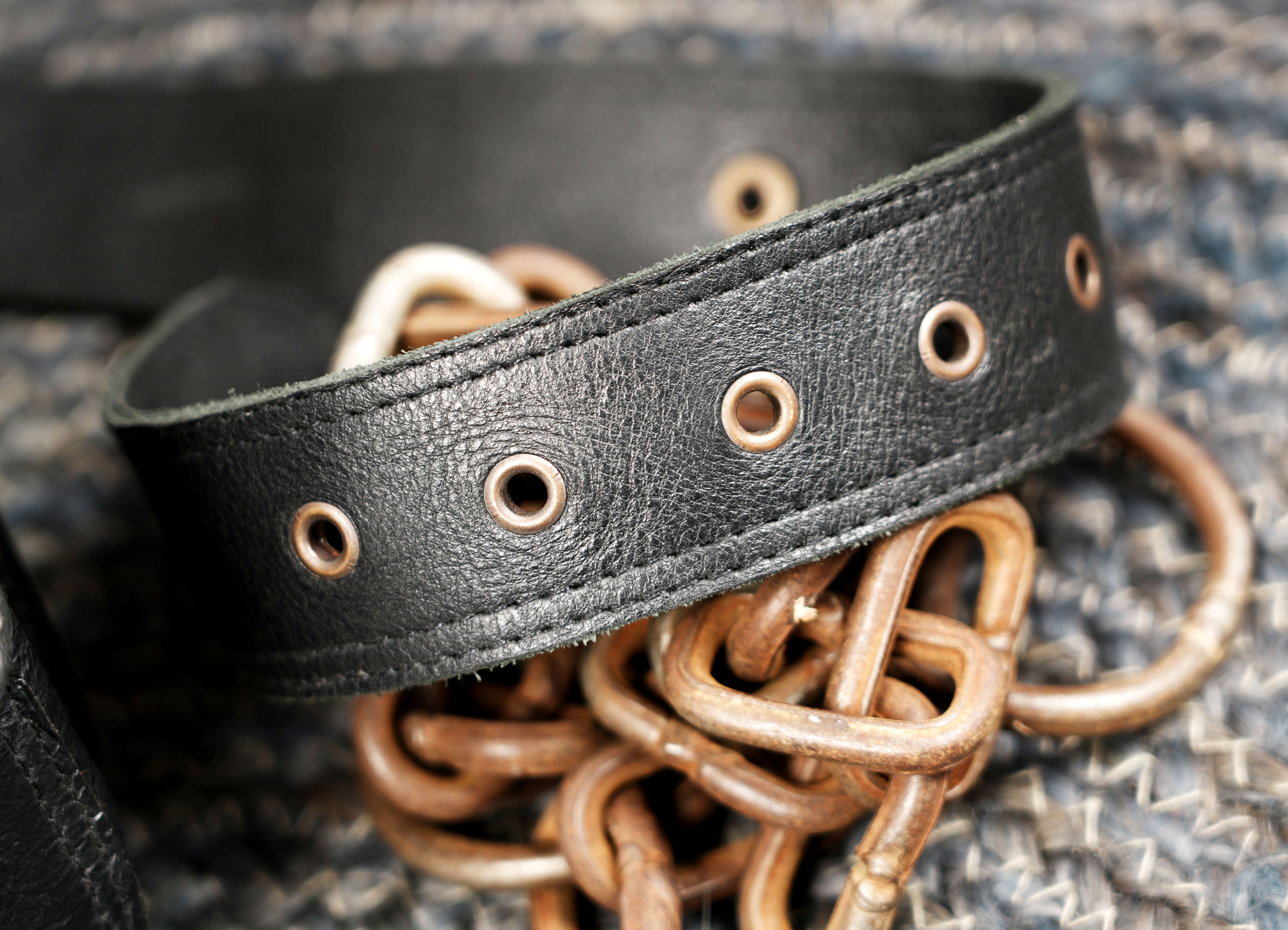 Leather waist belt bag with small utility pouch for daily essentials