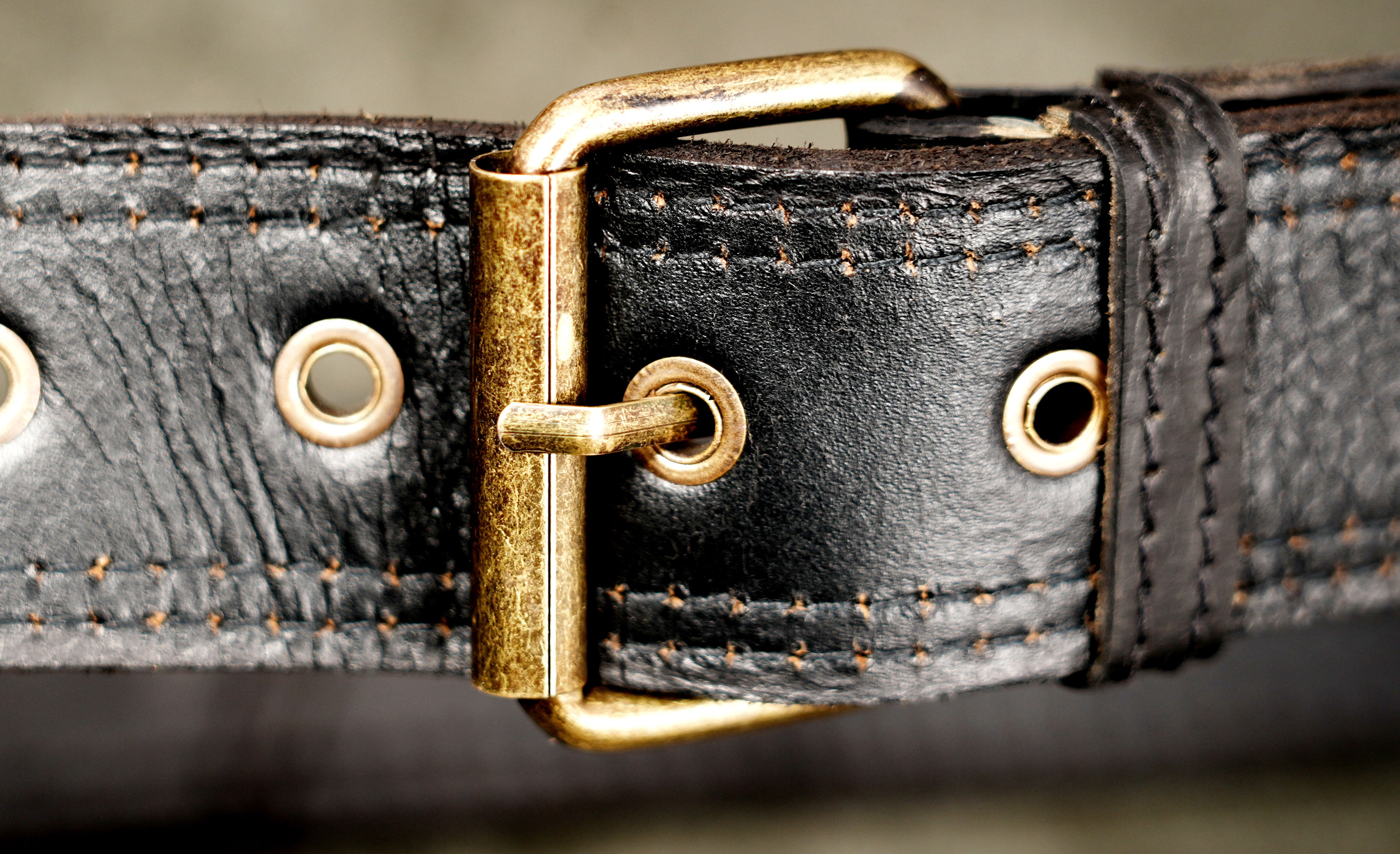 Handmade leather fanny pack waist belt