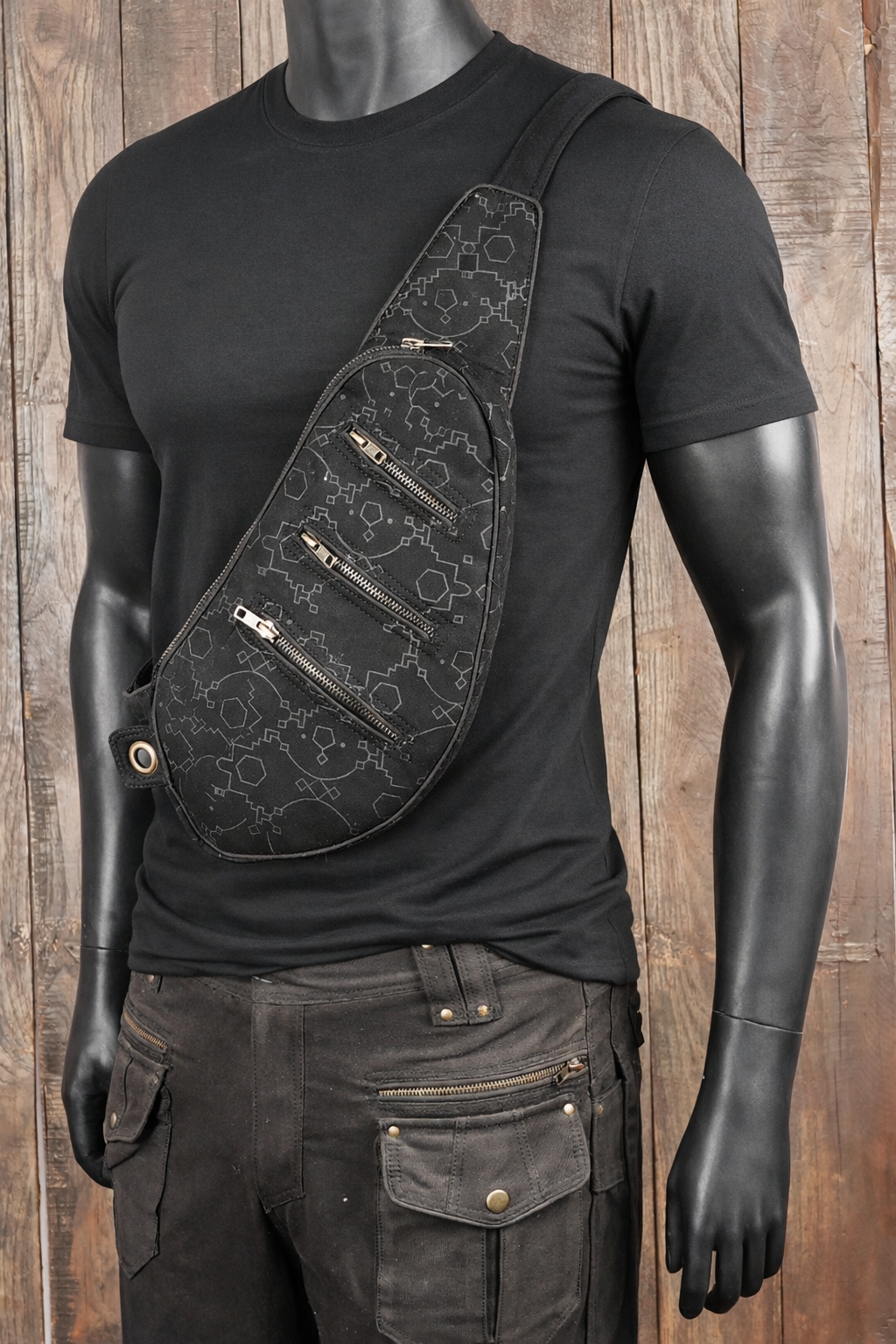 Cotton shoulder belt sling bag for street and casual wear