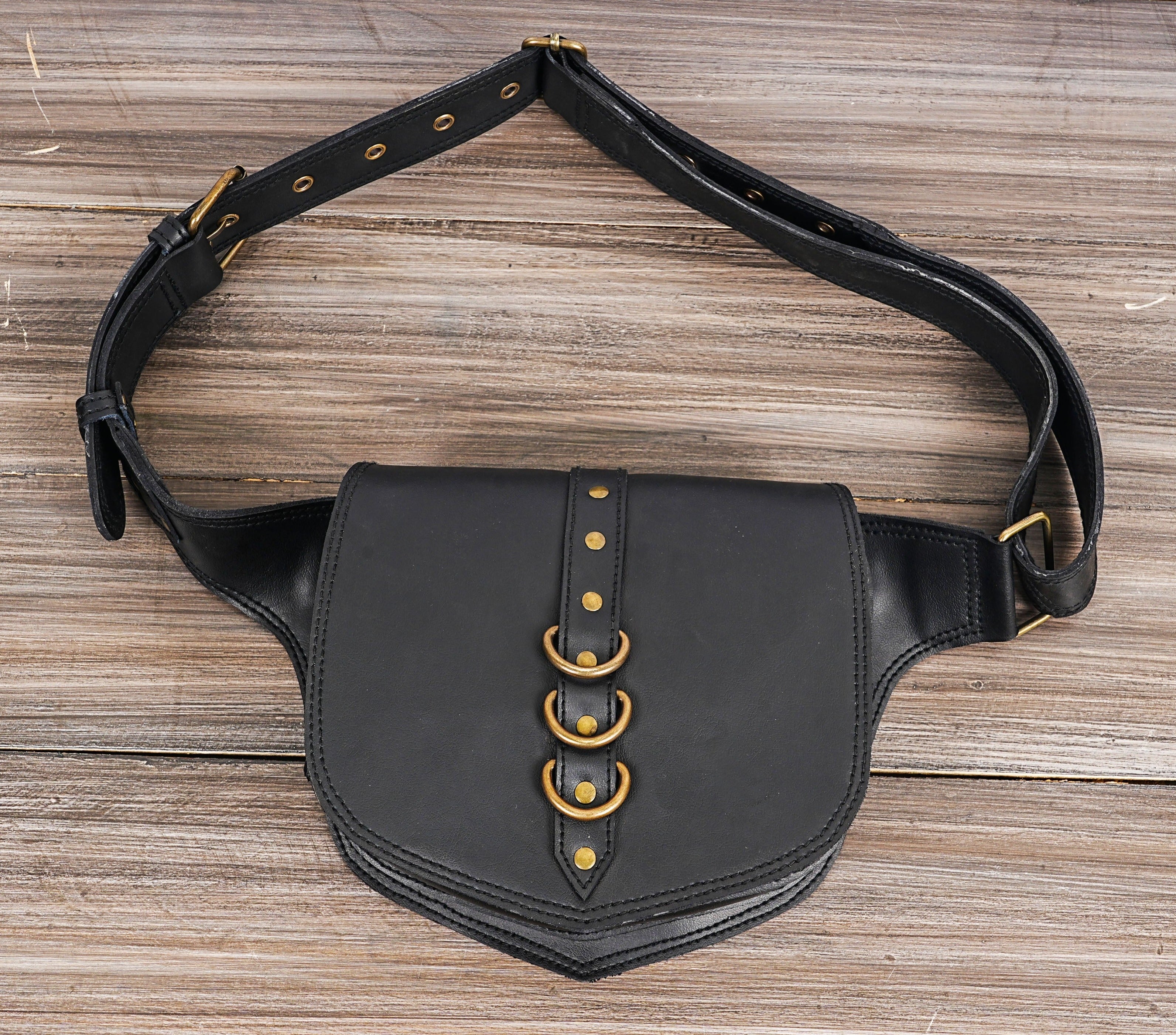 Handmade Leather Hip Bag | Festival Hip Bag| Waist Bag| Utility Belt