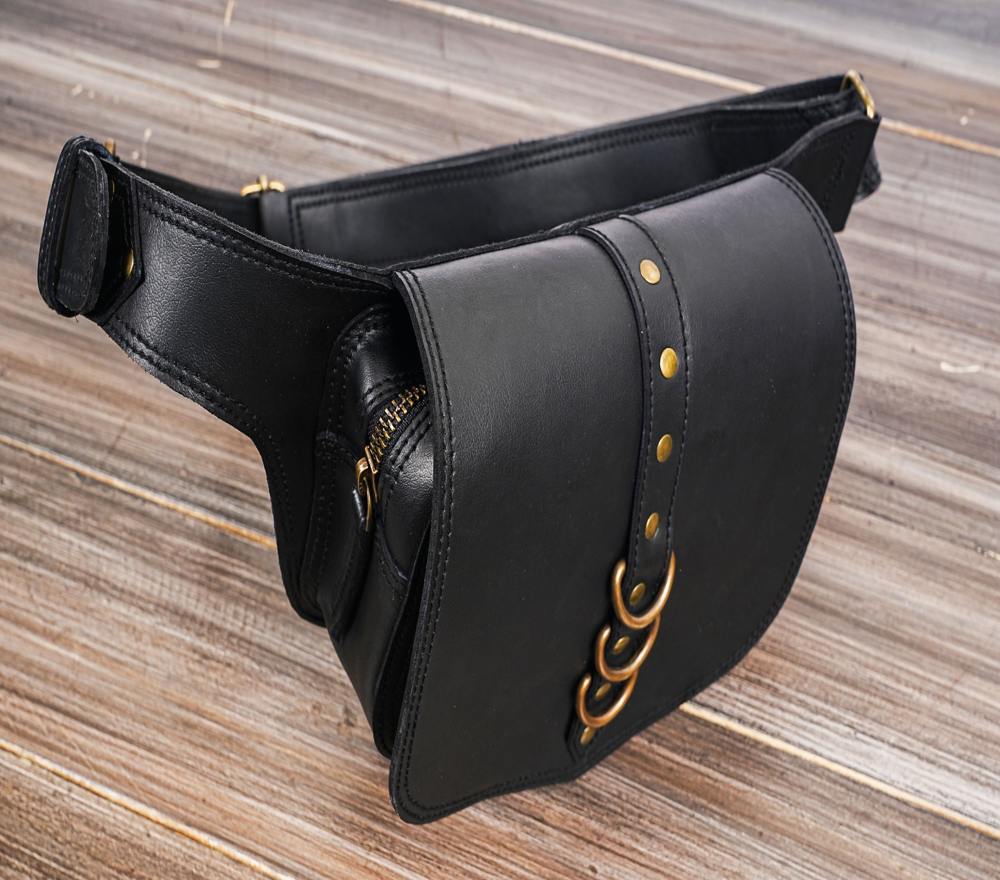 Handmade Leather Hip Bag | Festival Hip Bag| Waist Bag| Utility Belt