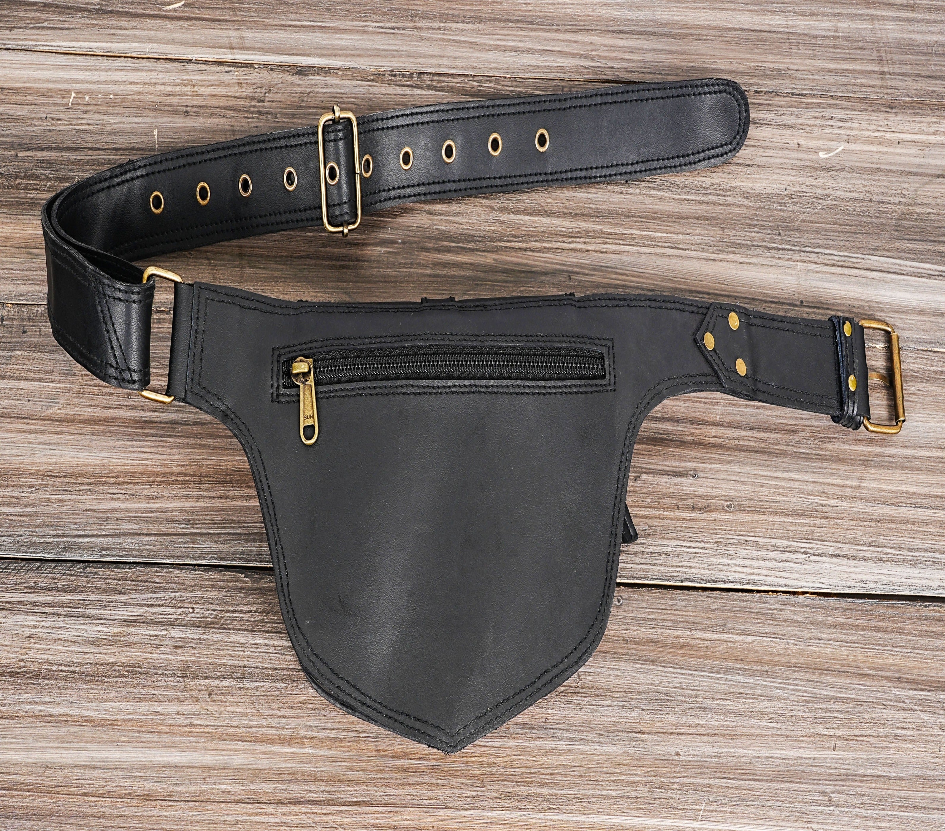 Handmade Leather Hip Bag | Festival Hip Bag| Waist Bag| Utility Belt