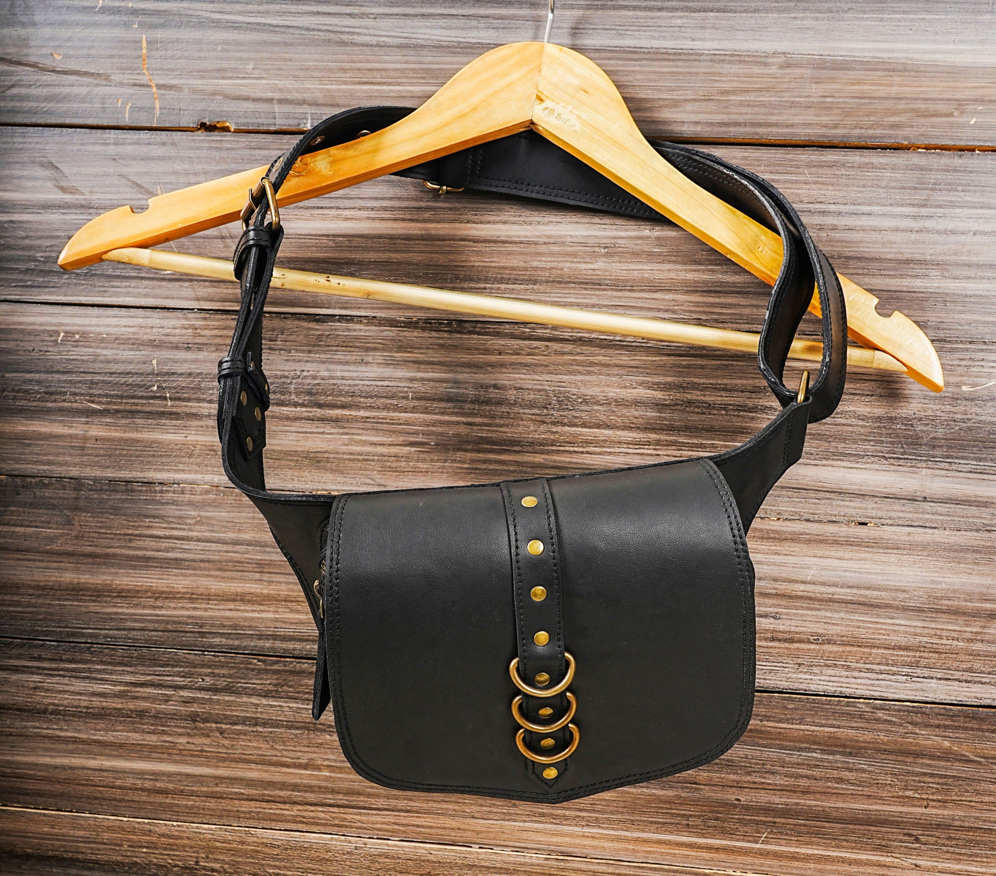 Handmade Leather Hip Bag | Festival Hip Bag| Waist Bag| Utility Belt