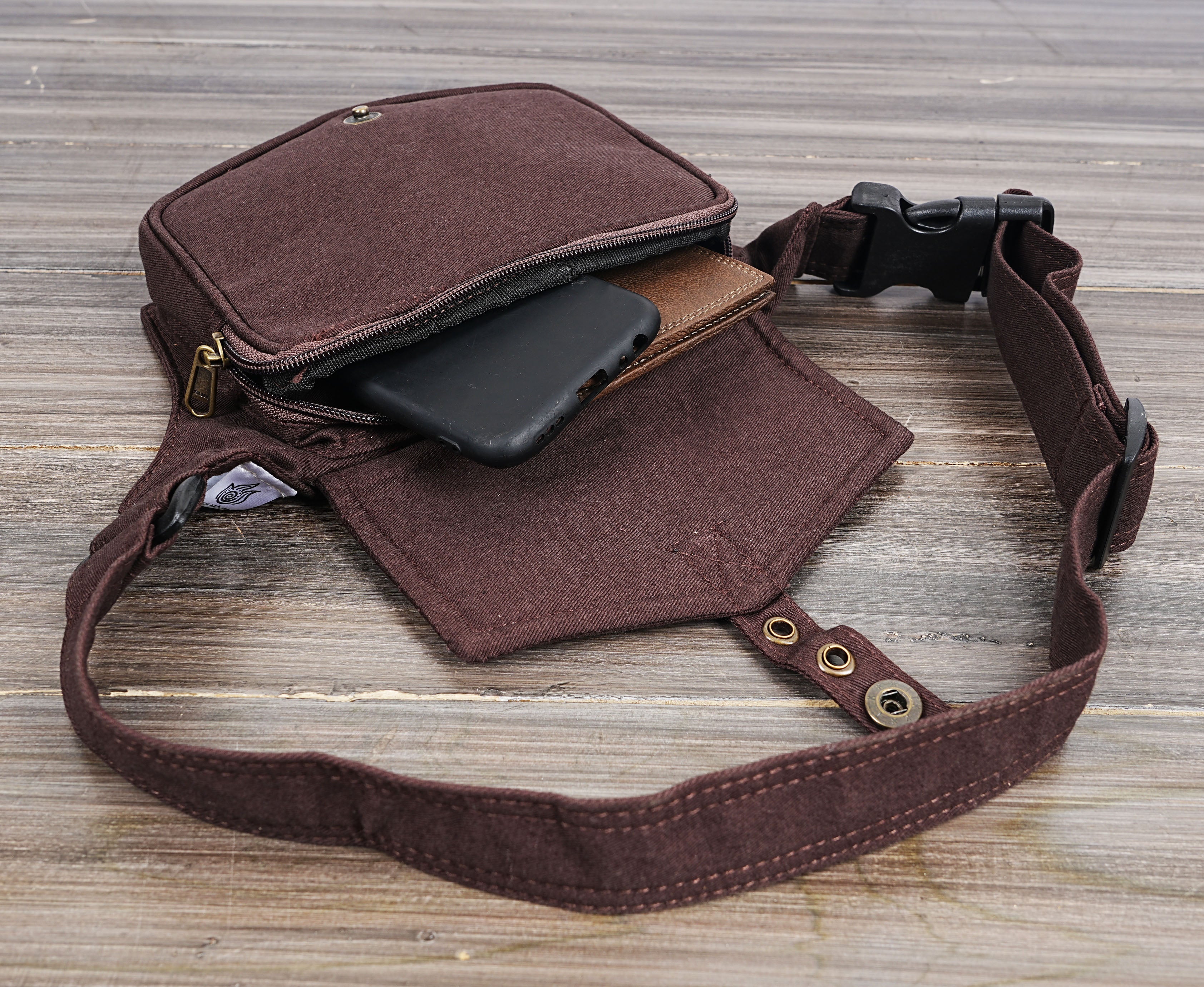 COTTON WAIST PACK BAG || FOR MEN AND WOMEN || MONEY BELT POUCH || TRAVELLING BELT POUCH ||