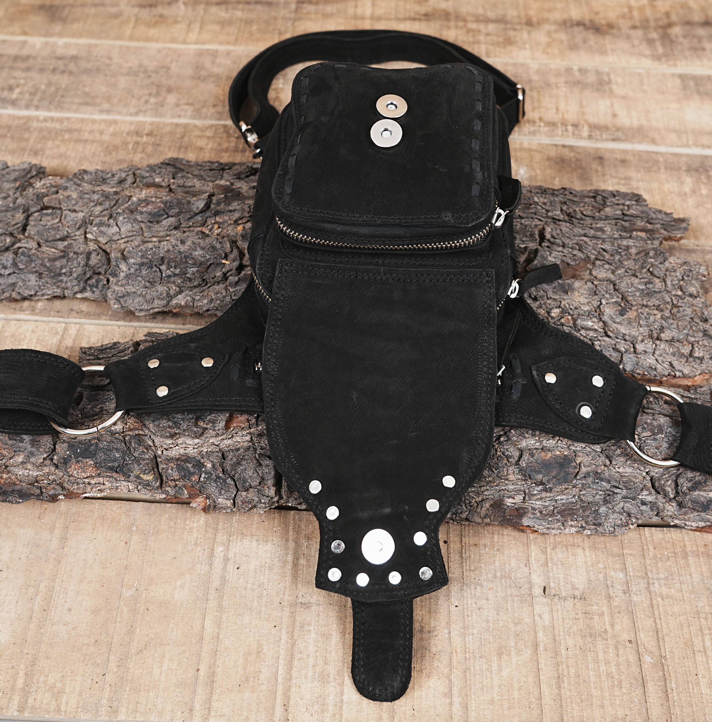 Leather Utility Belt | Festival Pocket Belt | Travel Hip Belt |Leather belt pouch